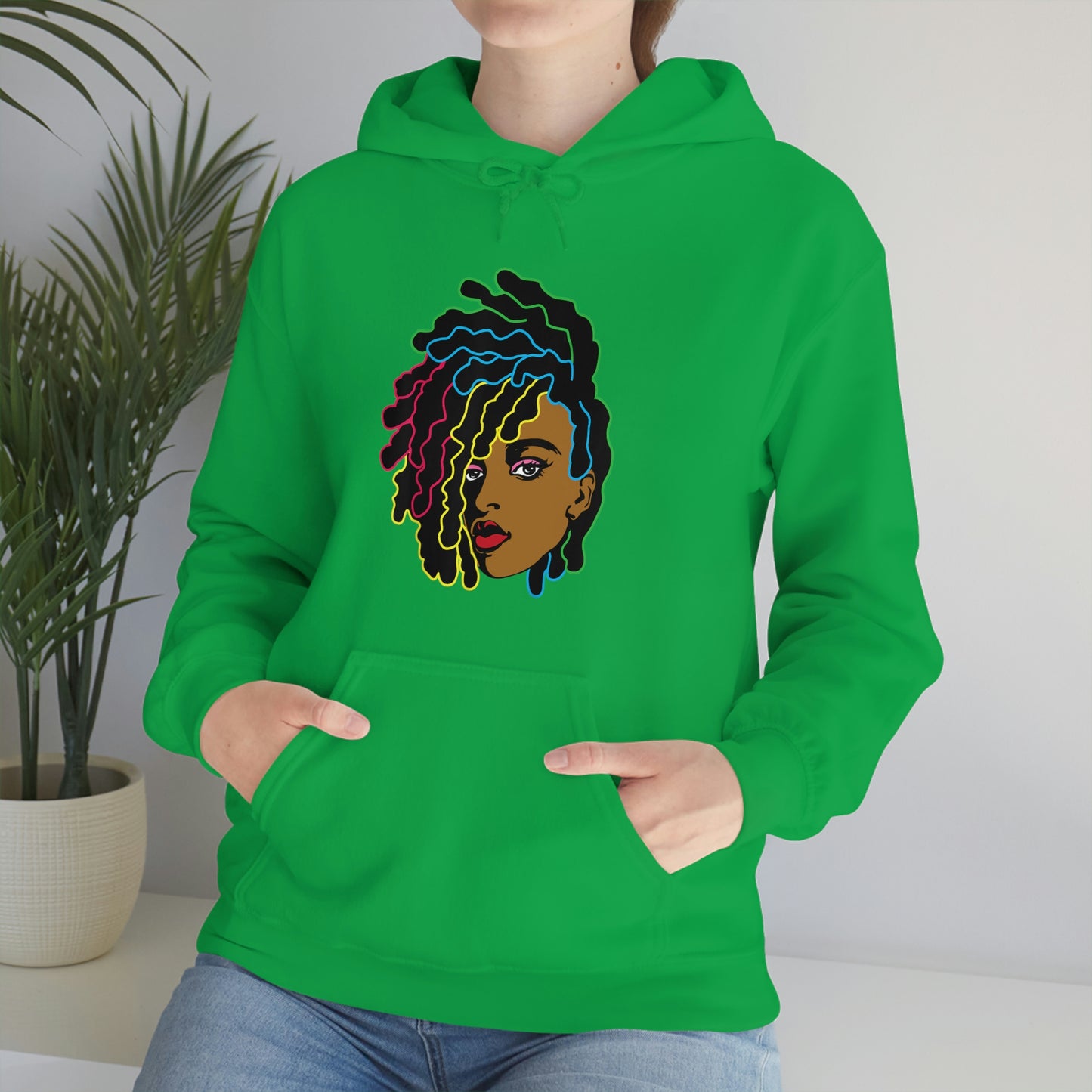 Black Woman Unisex Heavy Blend™ Hoodie
