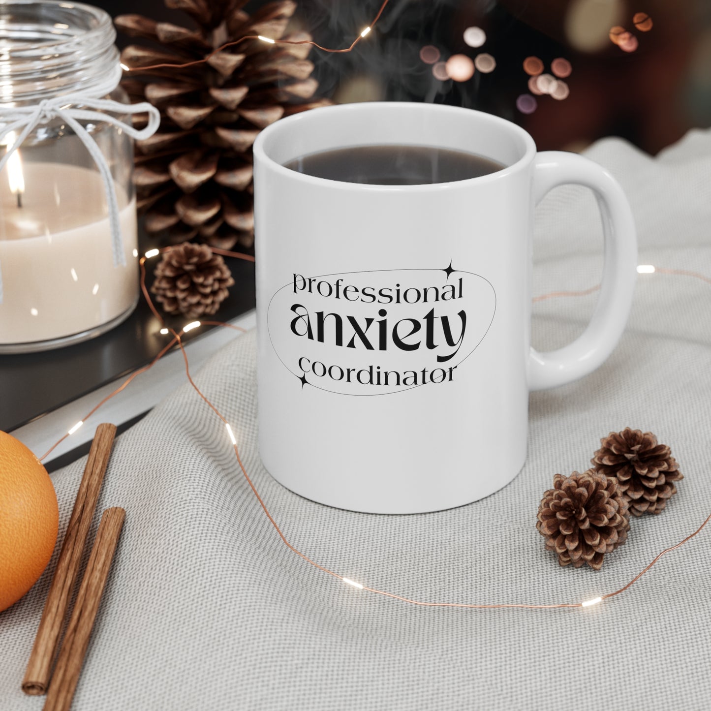 "Professional Anxiety Coordinator" Novelty Mug - Perfect Gift for Humor and Coffee Lovers