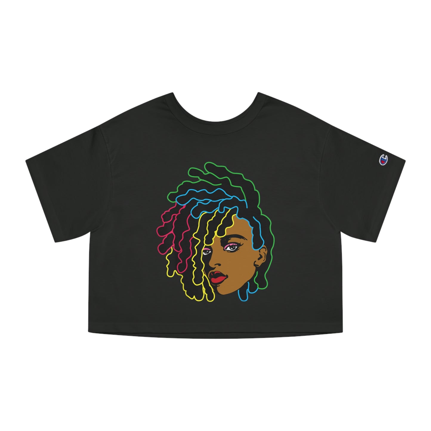 Black Woman Champion Women's Heritage Cropped T-Shirt