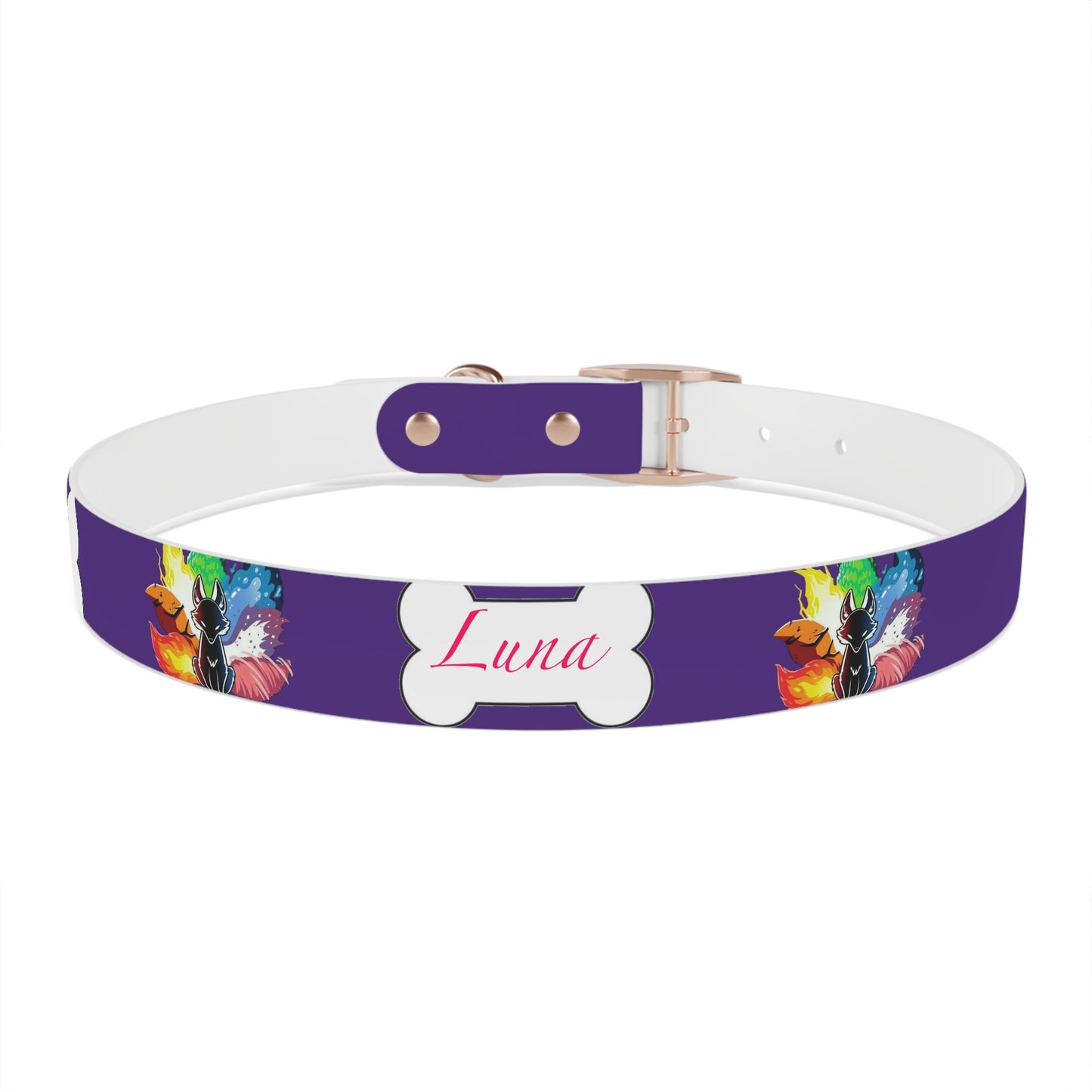 Nine Tails Elemental Fox Dog Collar