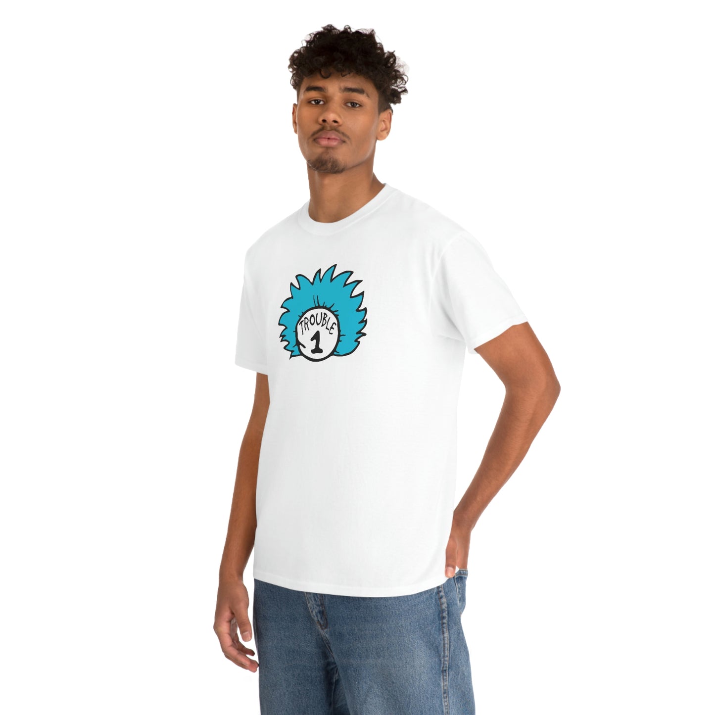 Thing 1 Trouble Unisex Heavy Cotton Tee