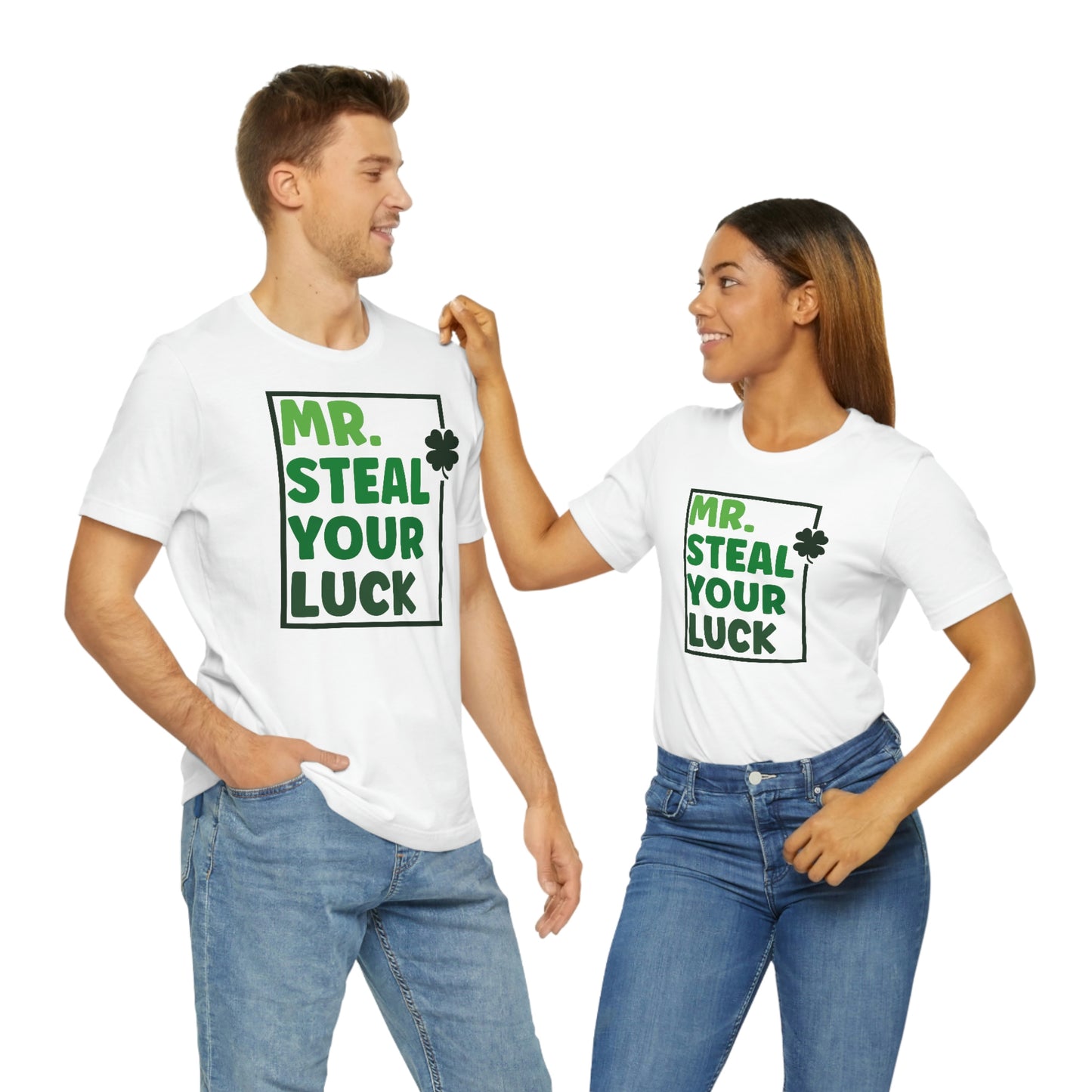 Mr Steal Your Luck St Patricks Day Unisex Jersey Short Sleeve Tee
