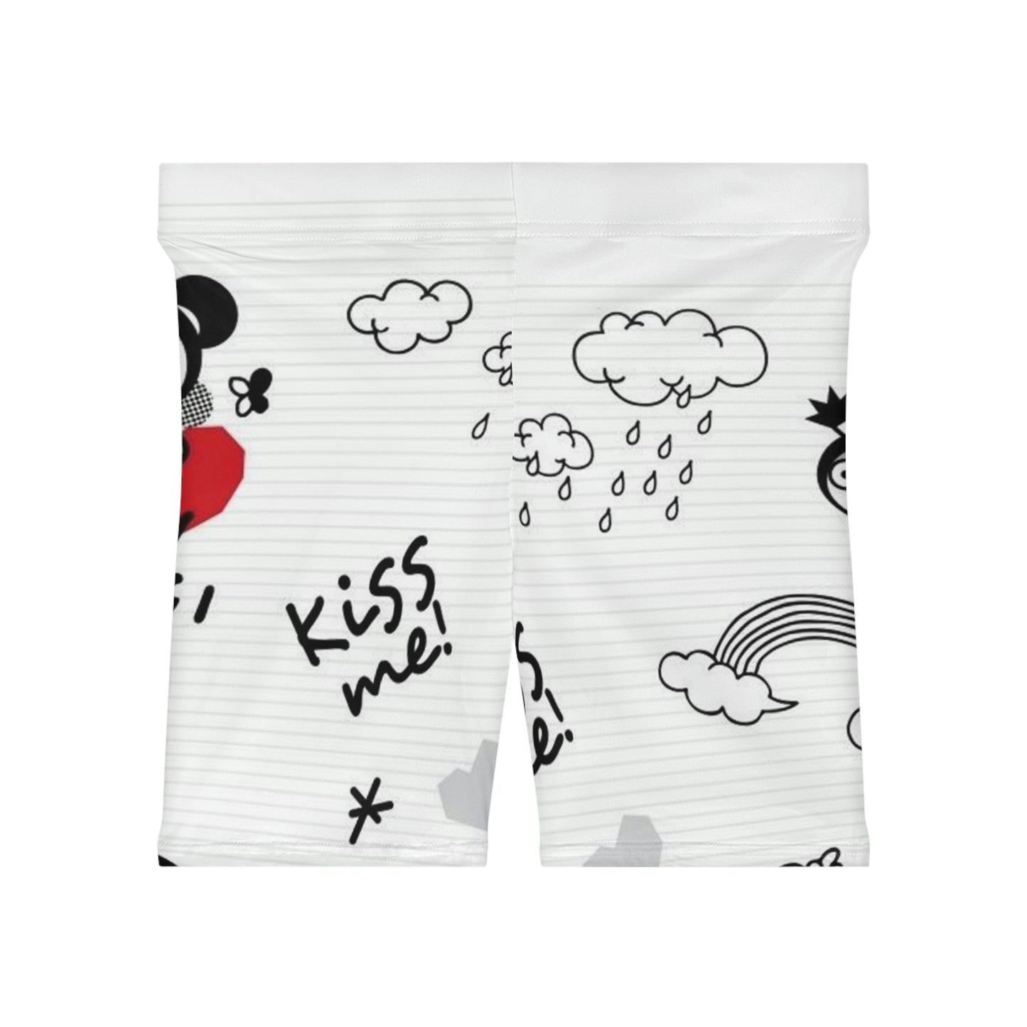 Kiss Me!!! Women's Biker Shorts