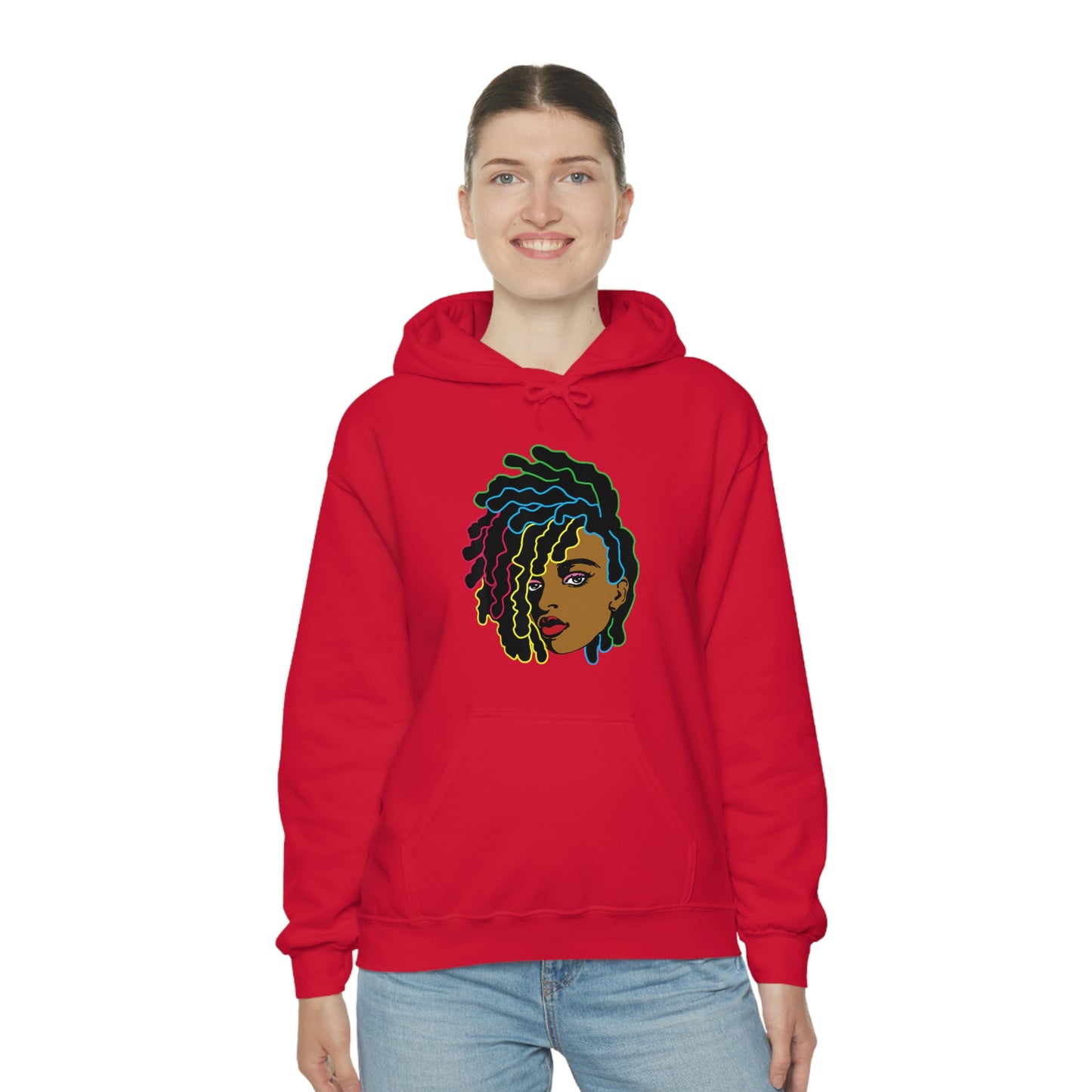 Black Woman Unisex Heavy Blend™ Hoodie