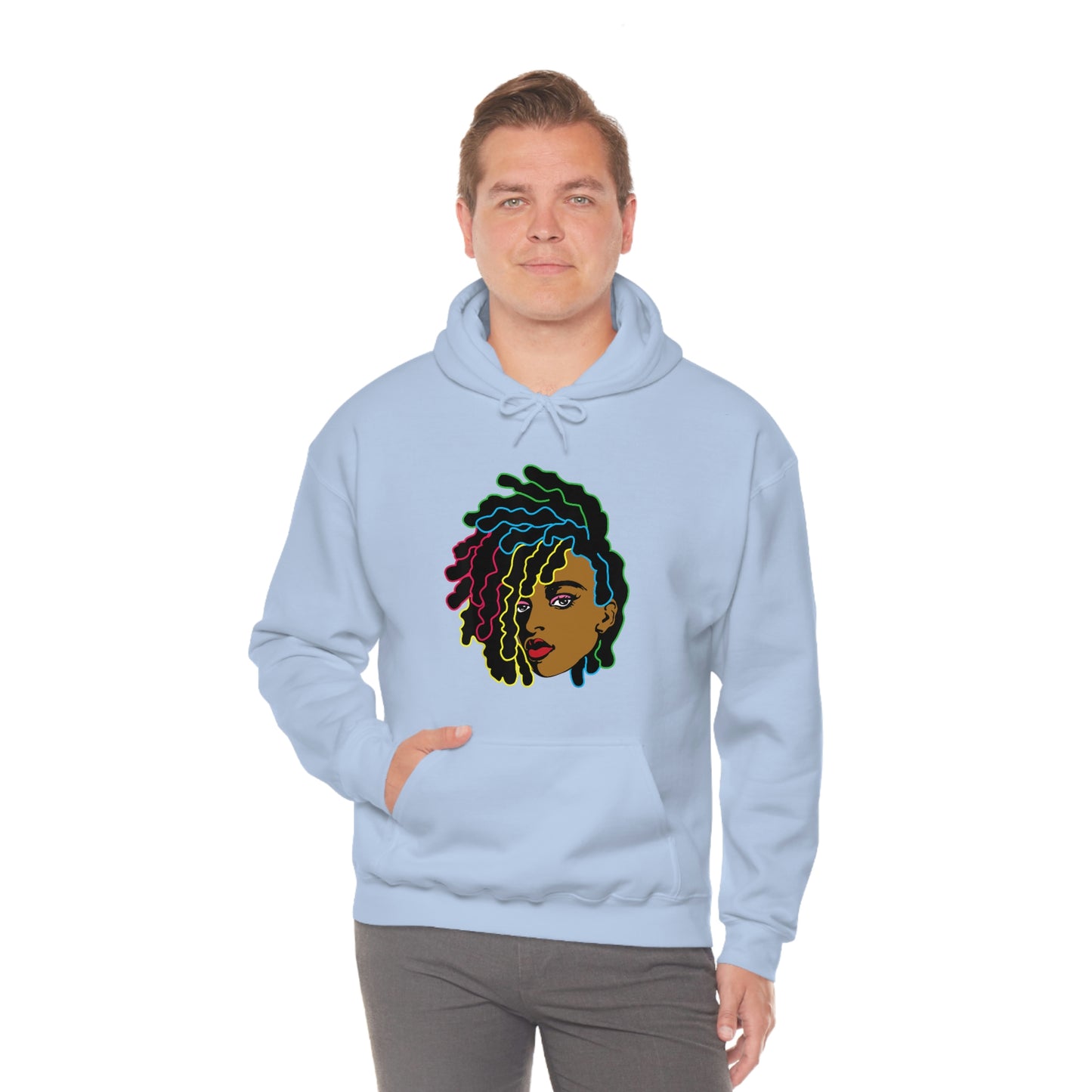 Black Woman Unisex Heavy Blend™ Hoodie