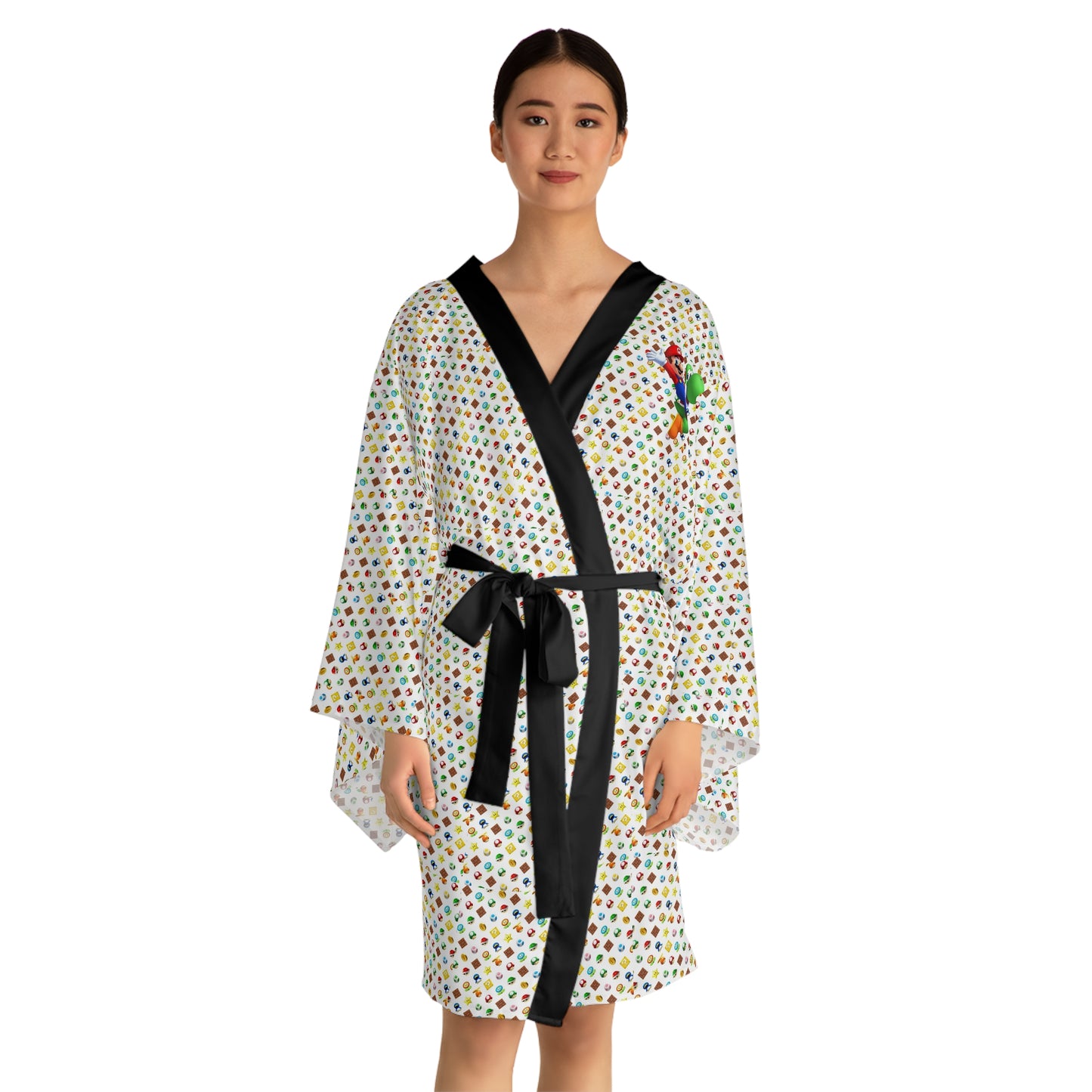 Mario/Yoshi Long Sleeve Kimono Robe.