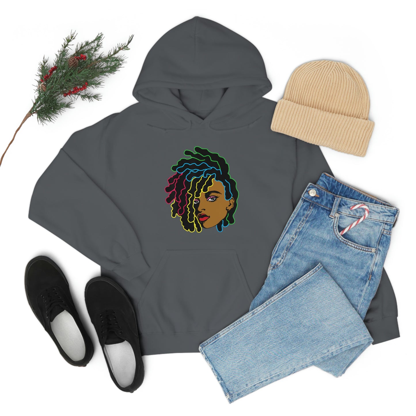 Black Woman Unisex Heavy Blend™ Hoodie