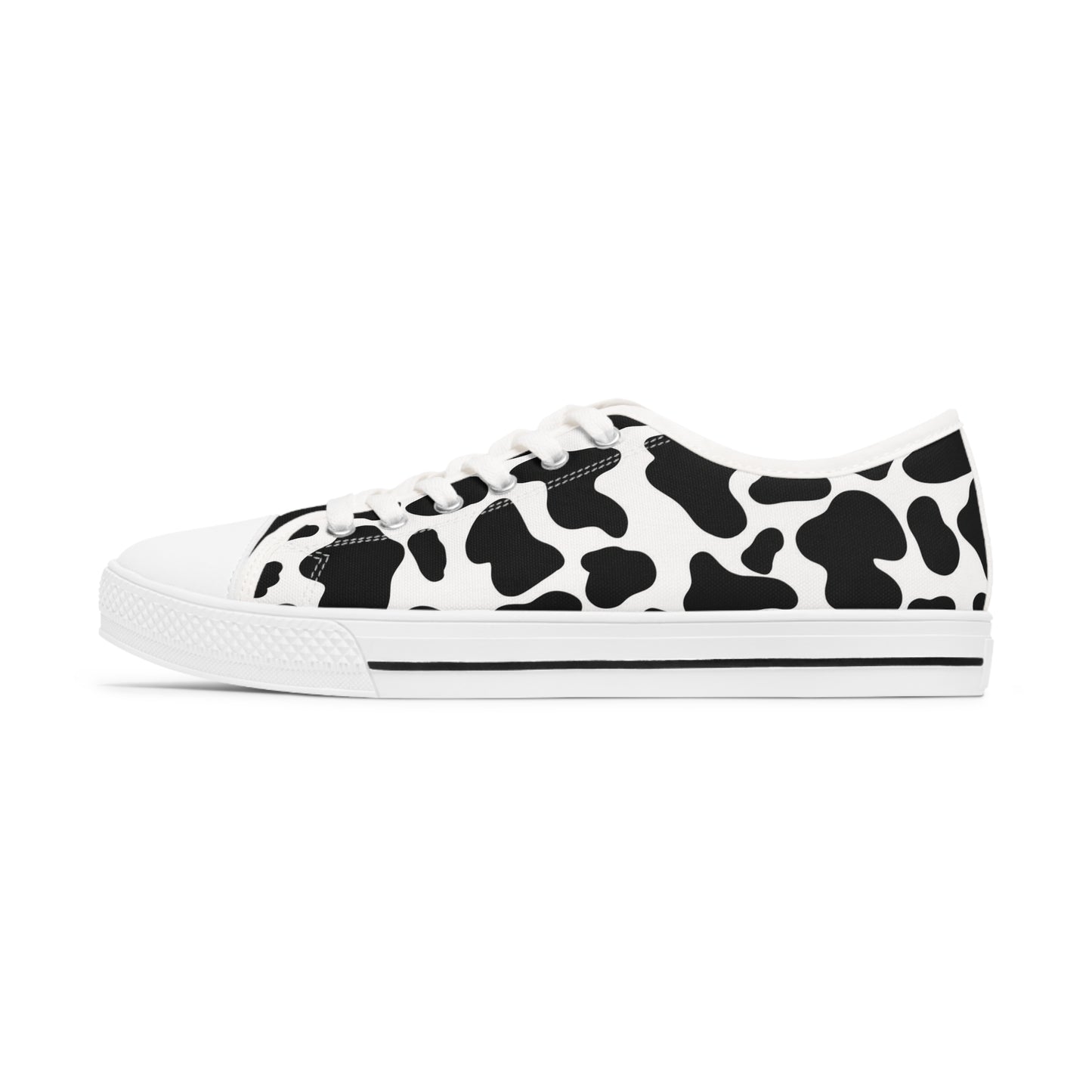 Women's Low Top Cow Print Sneakers