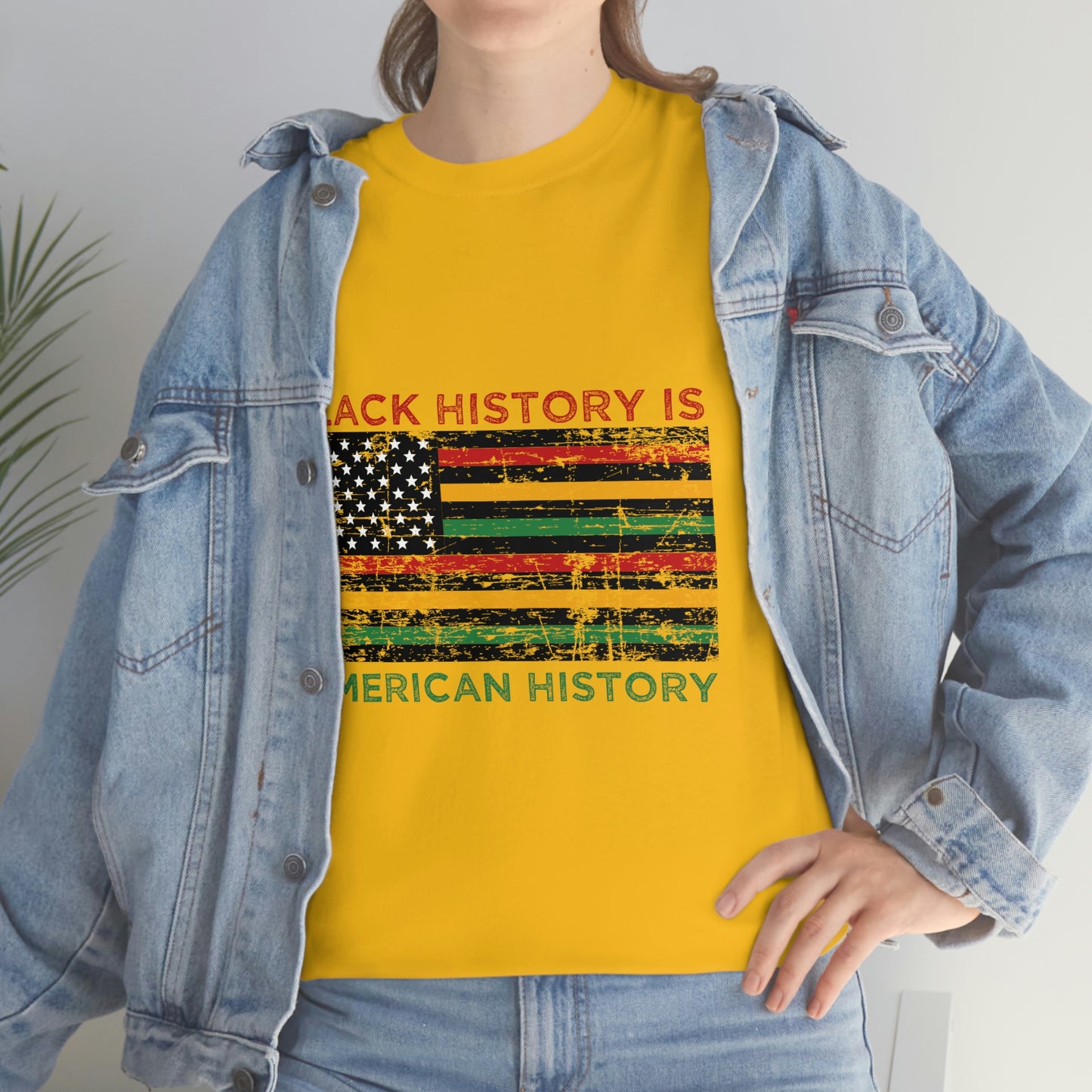 Black History is American History Unisex Heavy Cotton Tee