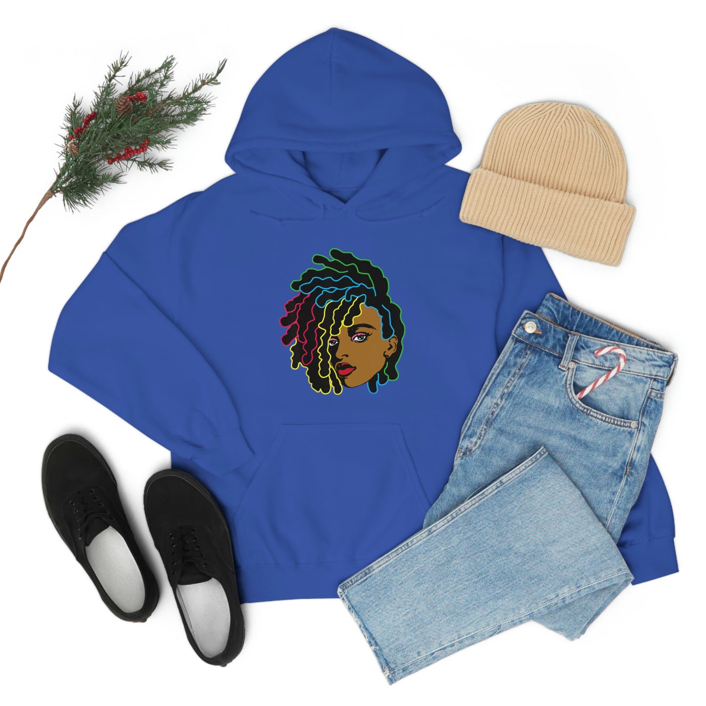 Black Woman Unisex Heavy Blend™ Hoodie