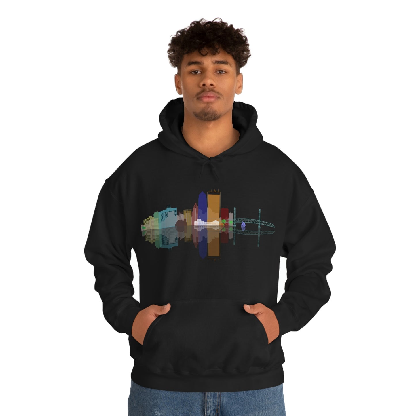 Downtown Jacksonville Unisex Heavy Blend™ Hooded Sweatshirt