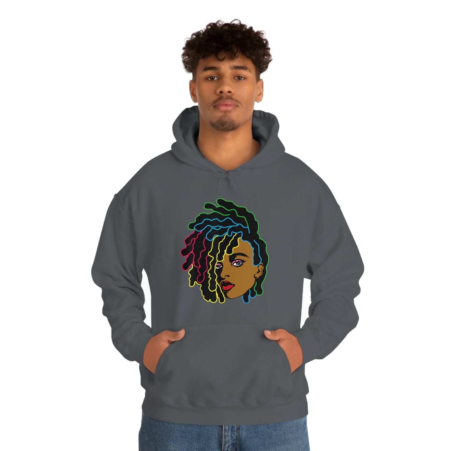 Black Woman Unisex Heavy Blend™ Hoodie