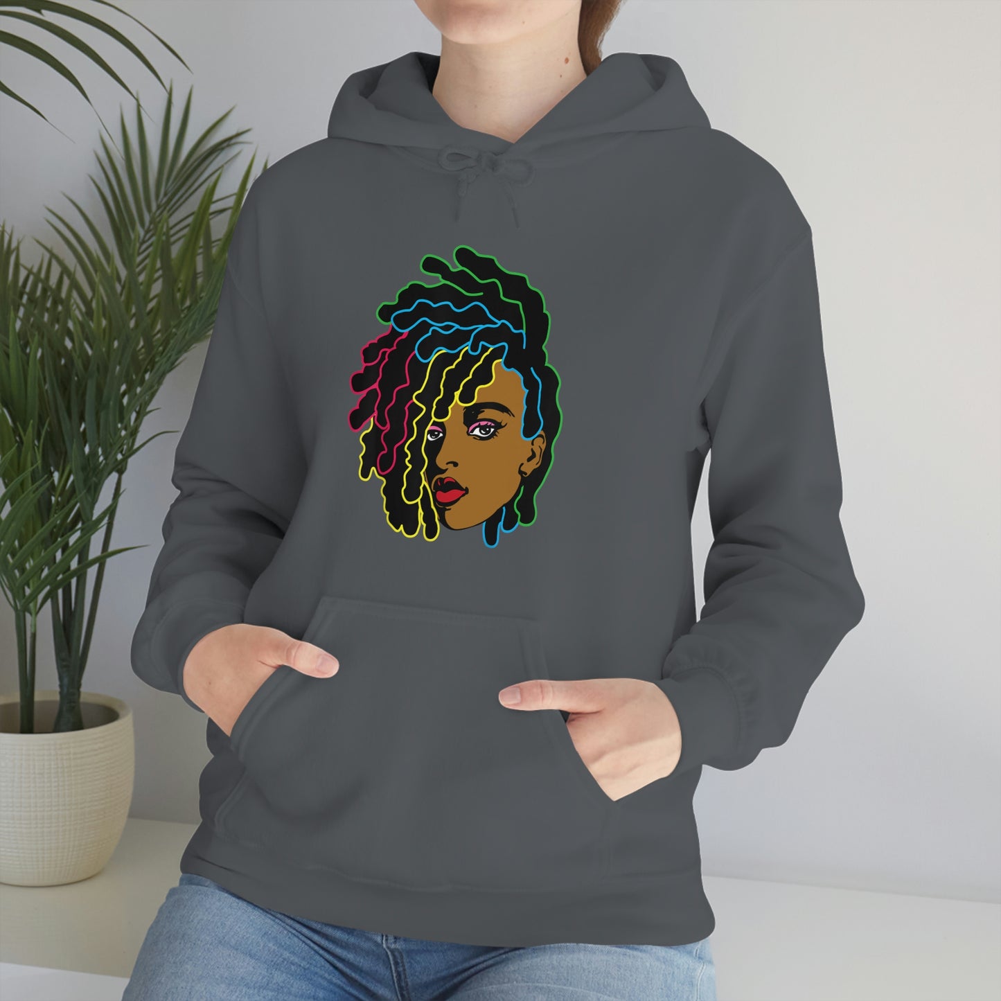 Black Woman Unisex Heavy Blend™ Hoodie