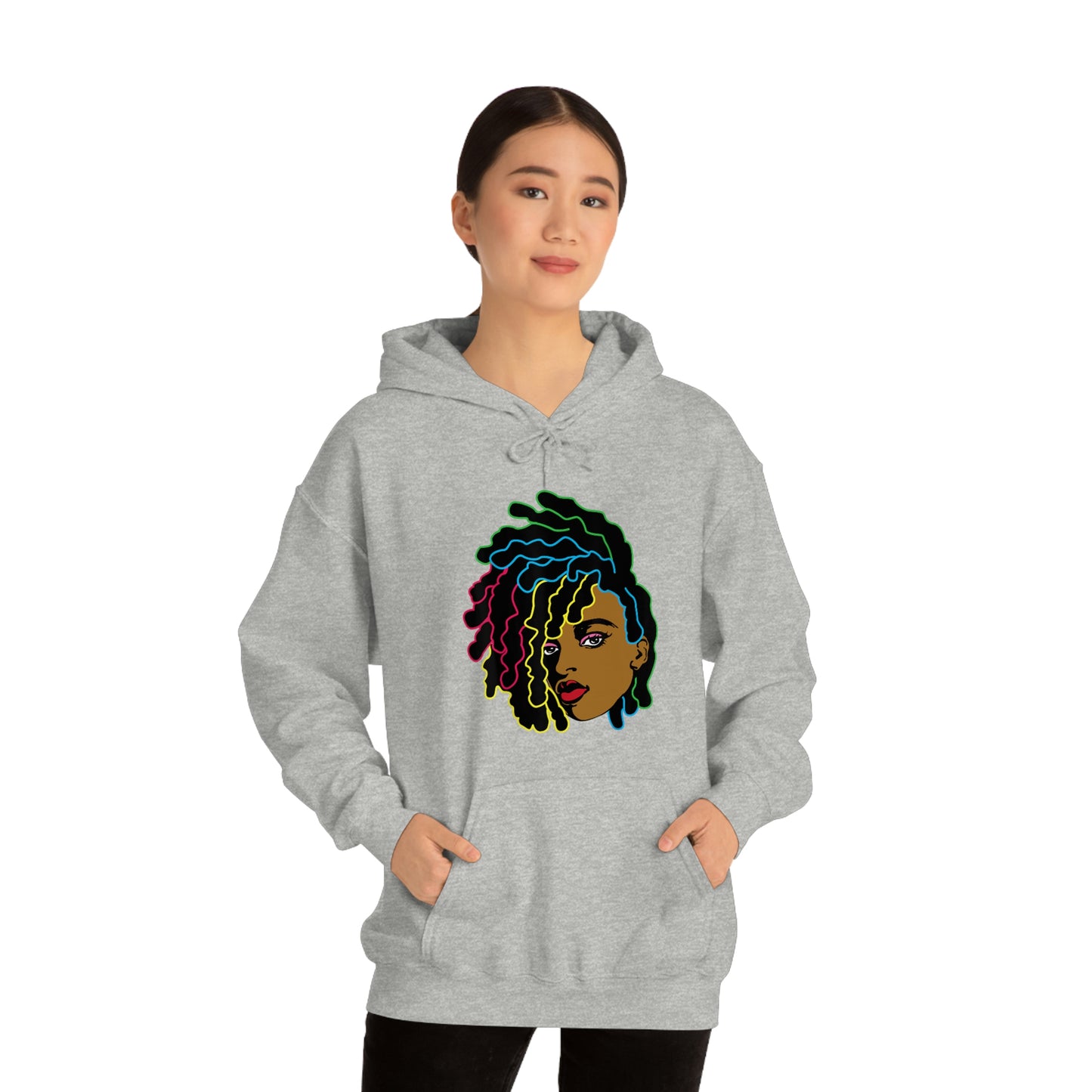 Black Woman Unisex Heavy Blend™ Hoodie