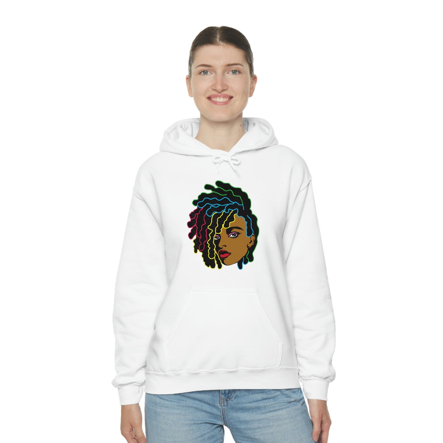 Black Woman Unisex Heavy Blend™ Hoodie