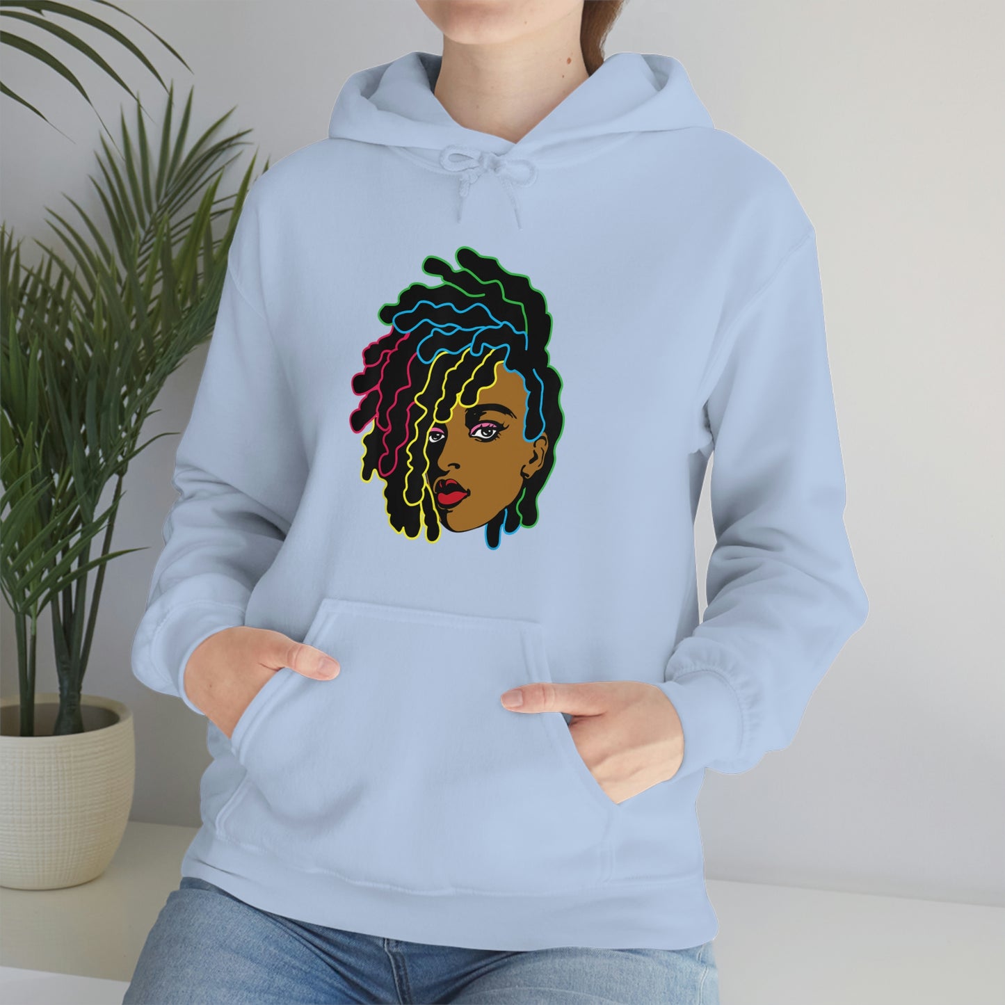 Black Woman Unisex Heavy Blend™ Hoodie