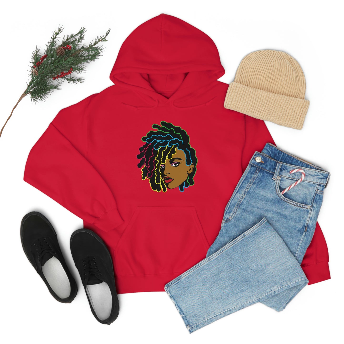 Black Woman Unisex Heavy Blend™ Hoodie