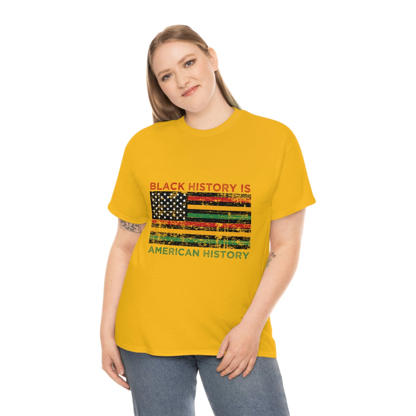 Black History is American History Unisex Heavy Cotton Tee
