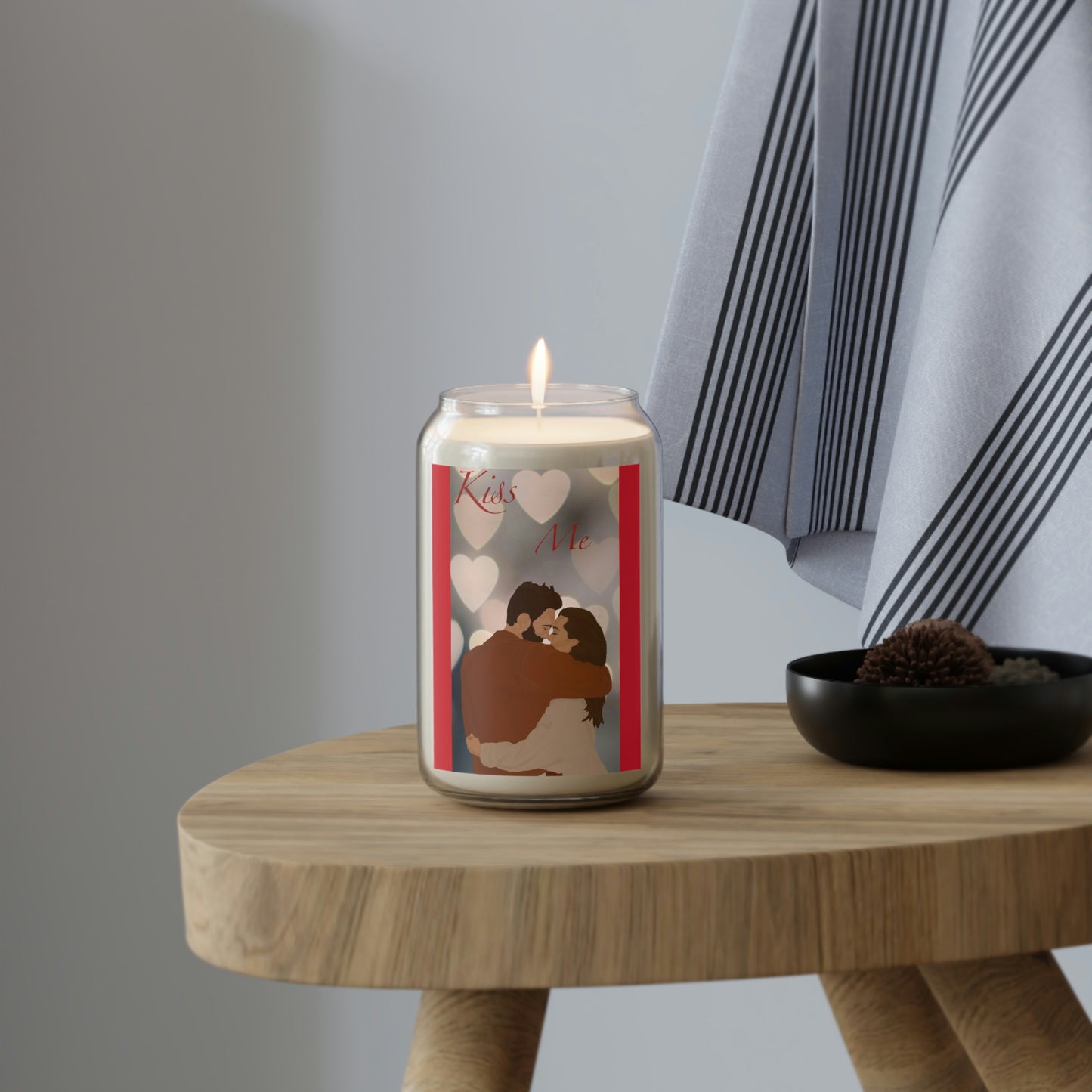 (KISS ME! Valentine’s Day) 70-80 HOUR, Soy Scented Candle, 13.75oz