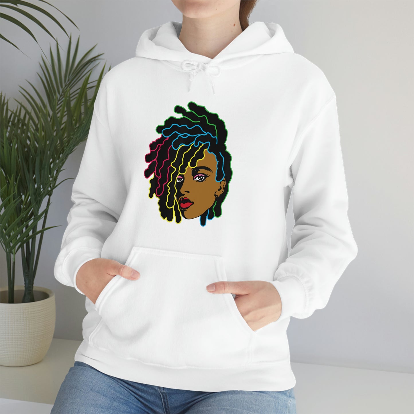 Black Woman Unisex Heavy Blend™ Hoodie