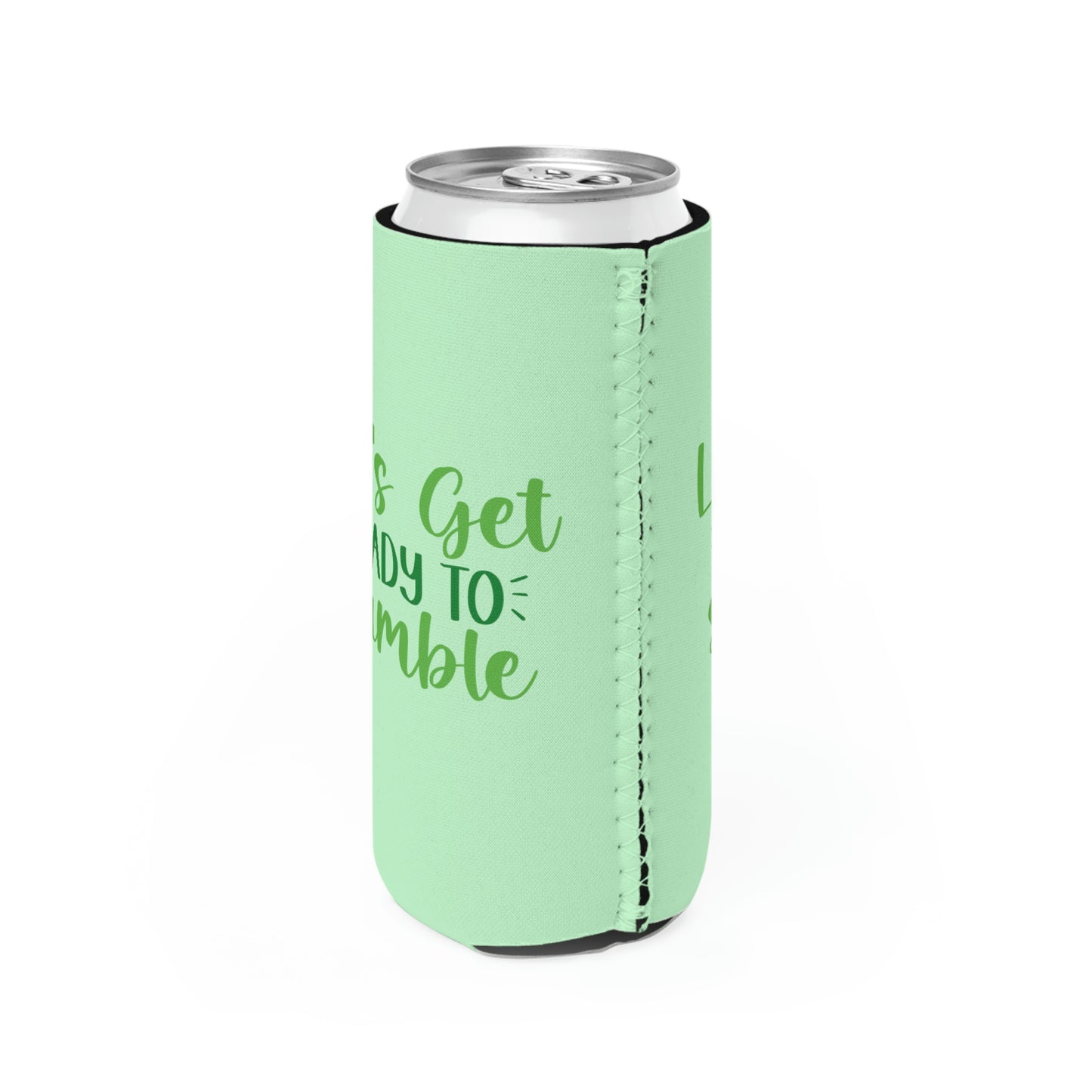 Lets Get Read to Stumble St. Patricks Day Slim Can Cooler