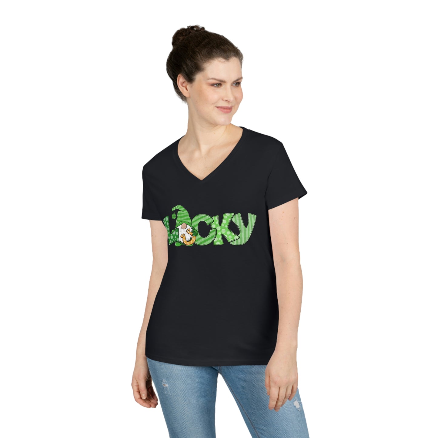 Ladies' Saint Patrick’s Day V-Neck T-Shirt