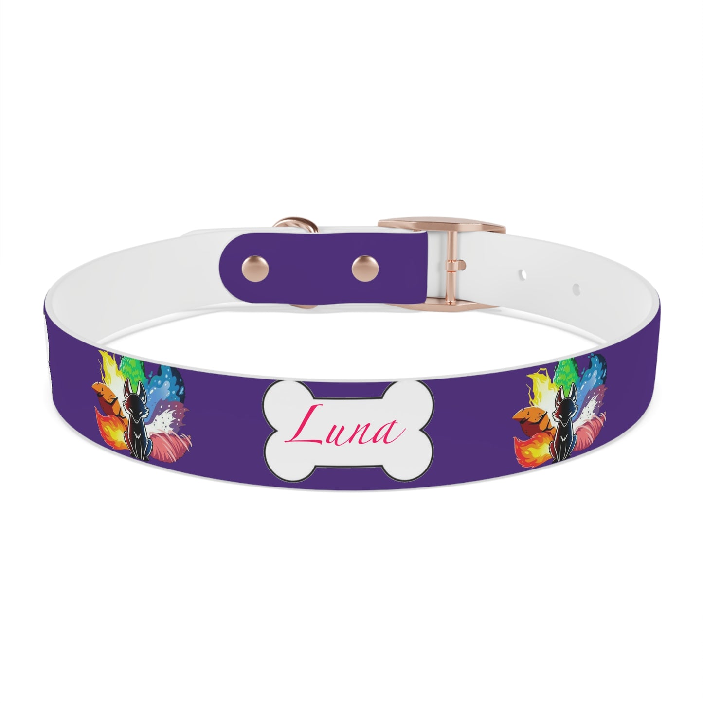 Nine Tails Elemental Fox Dog Collar