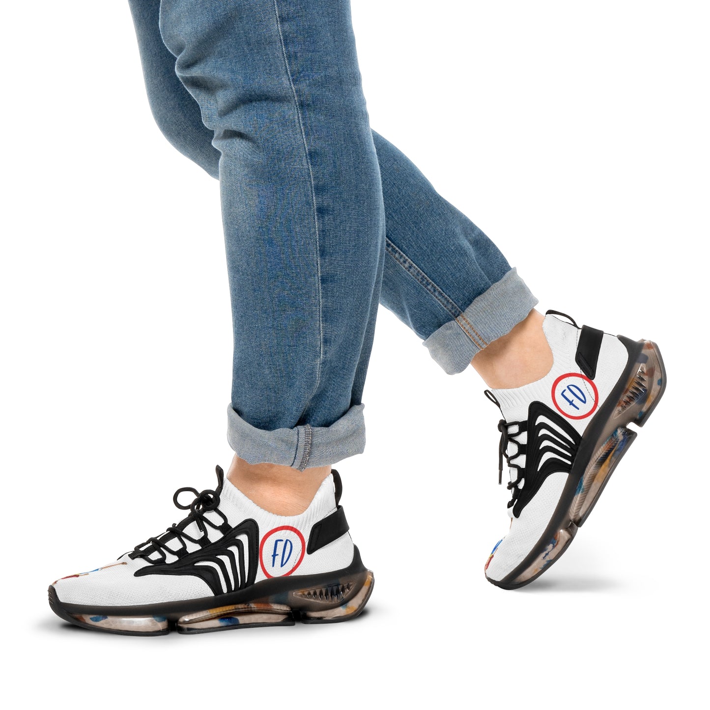 Men's Foxtail Designs Mesh Sports Sneakers