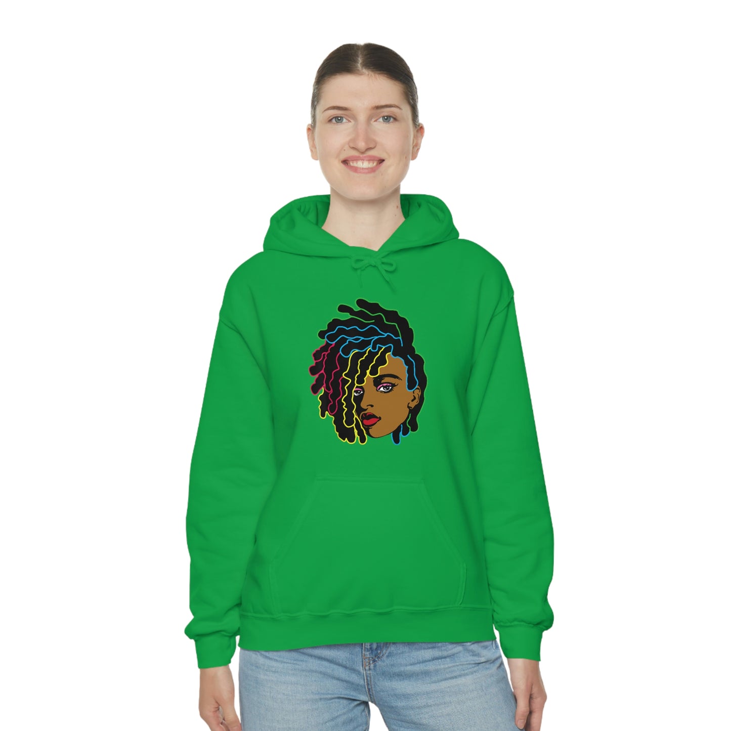 Black Woman Unisex Heavy Blend™ Hoodie