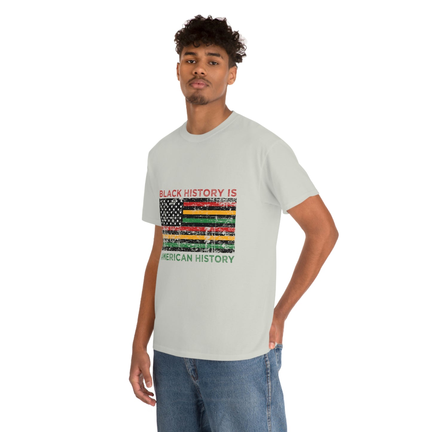Black History is American History Unisex Heavy Cotton Tee