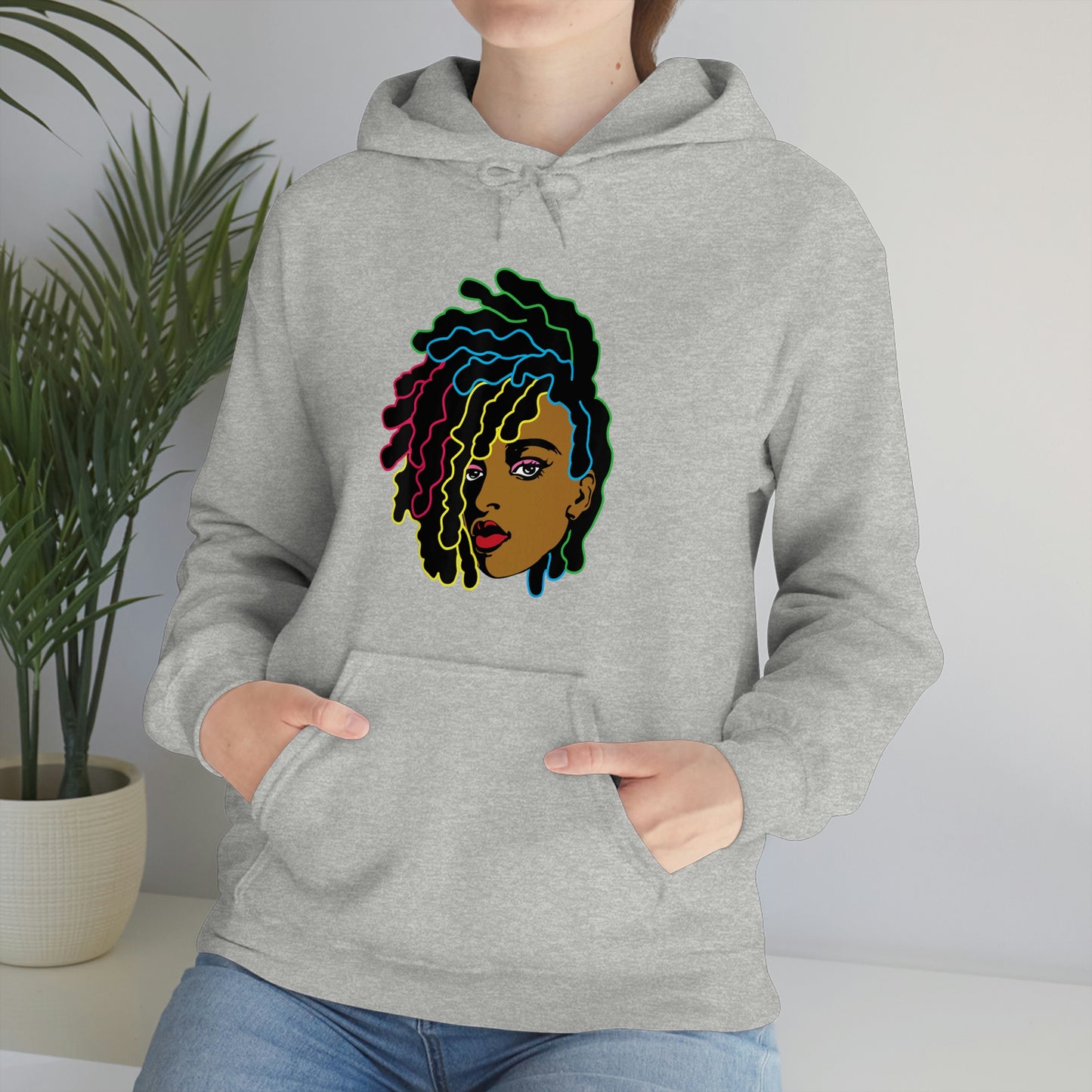 Black Woman Unisex Heavy Blend™ Hoodie
