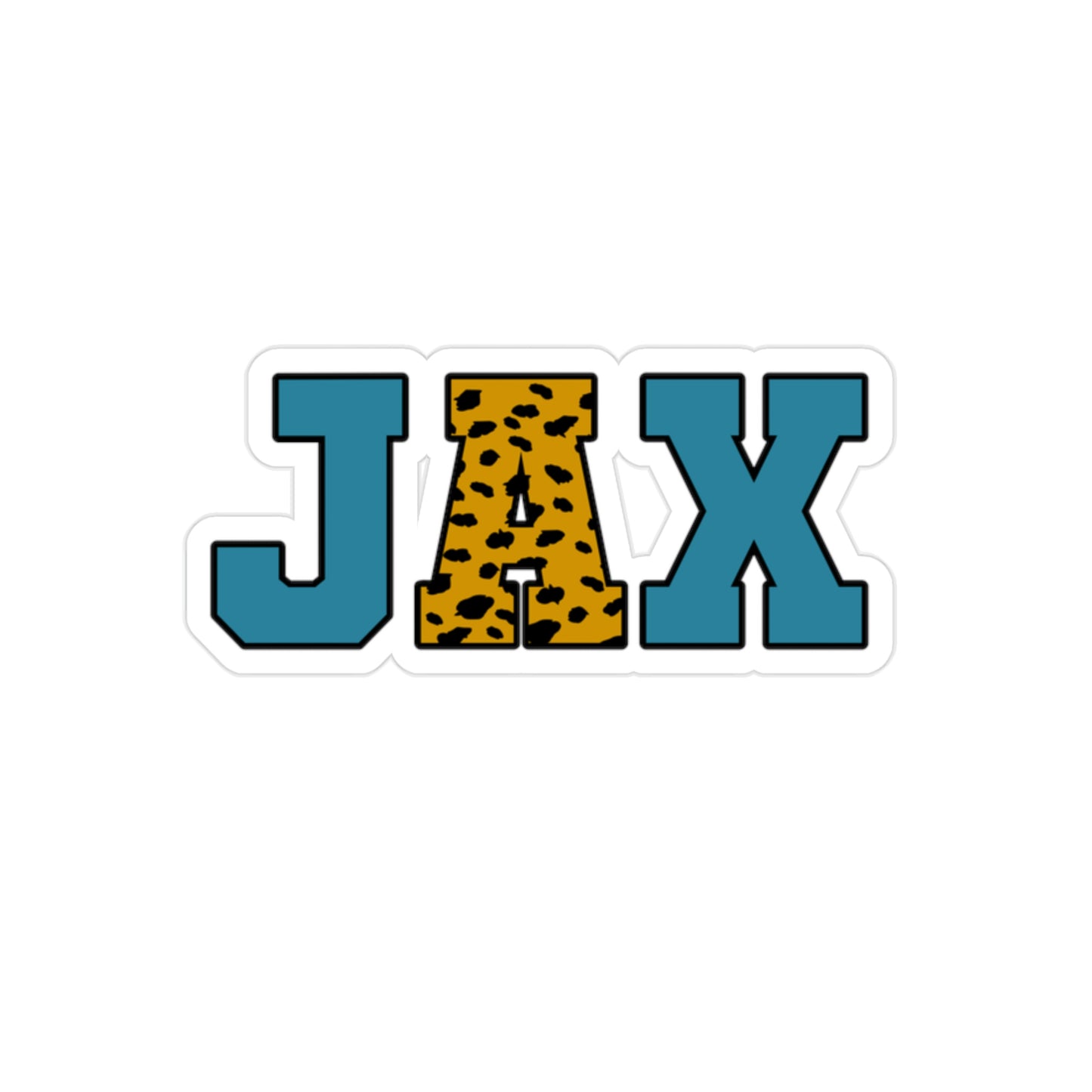 JAX Transparent Outdoor Stickers, Die-Cut, 1pcs