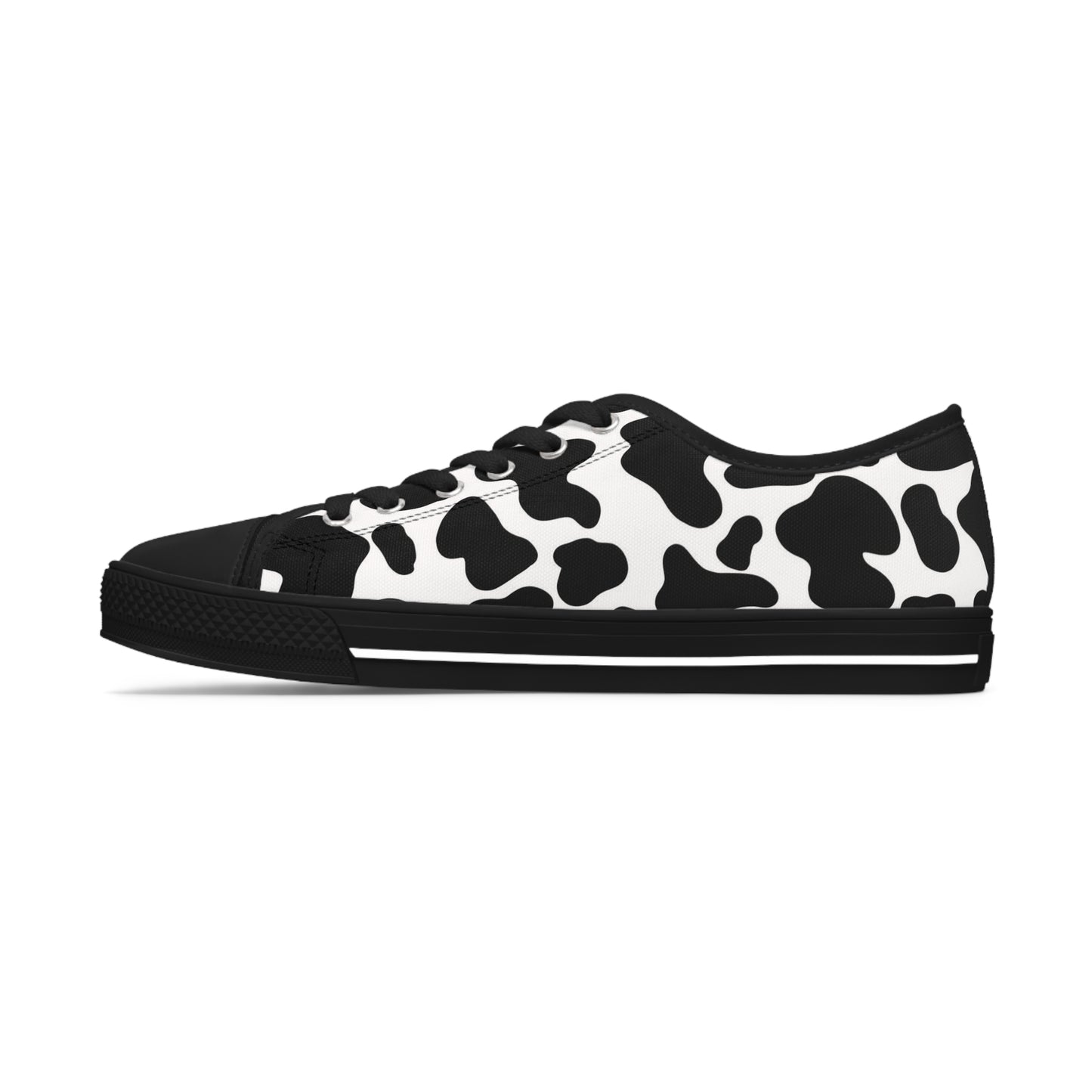 Women's Low Top Cow Print Sneakers