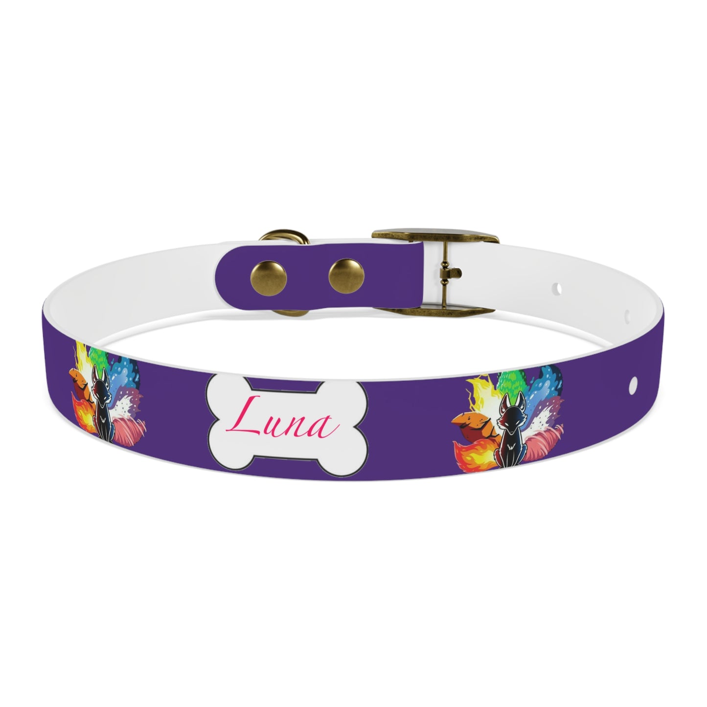Nine Tails Elemental Fox Dog Collar