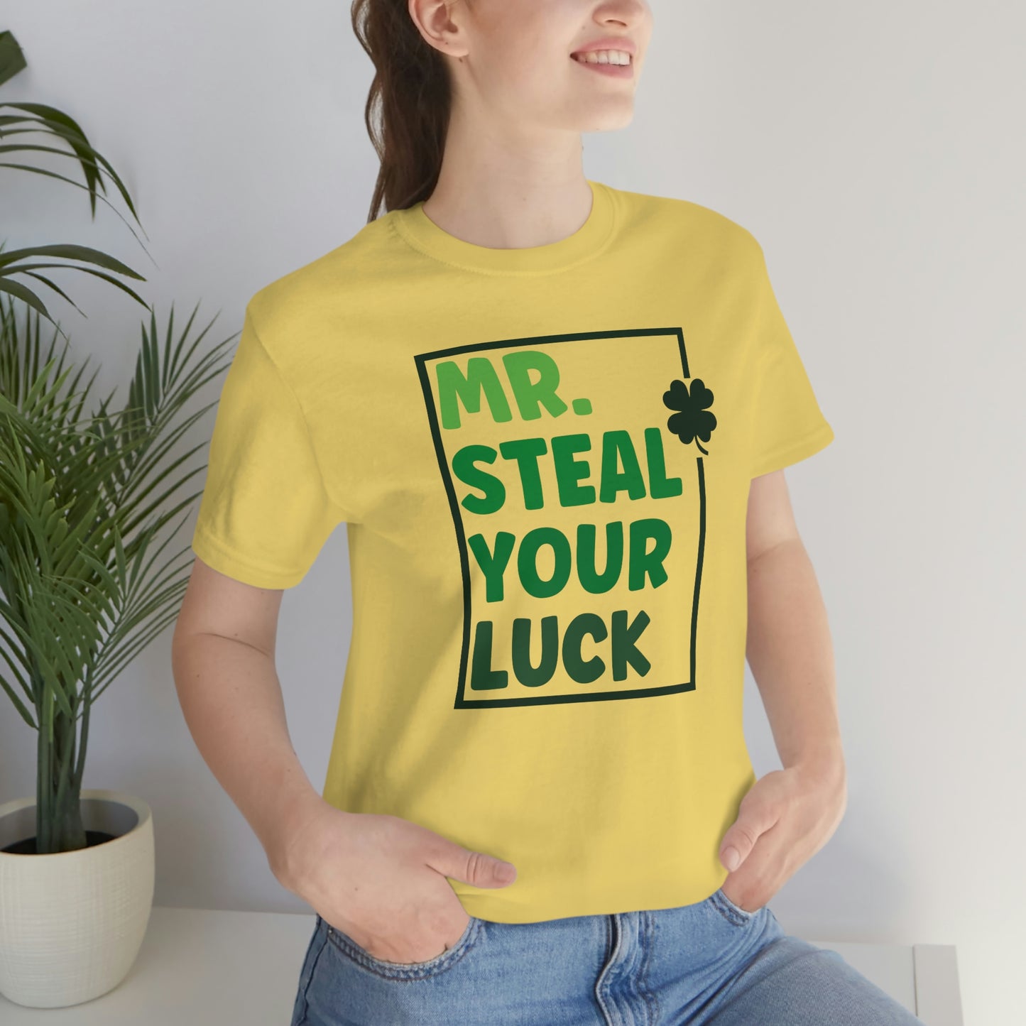 Mr Steal Your Luck St Patricks Day Unisex Jersey Short Sleeve Tee