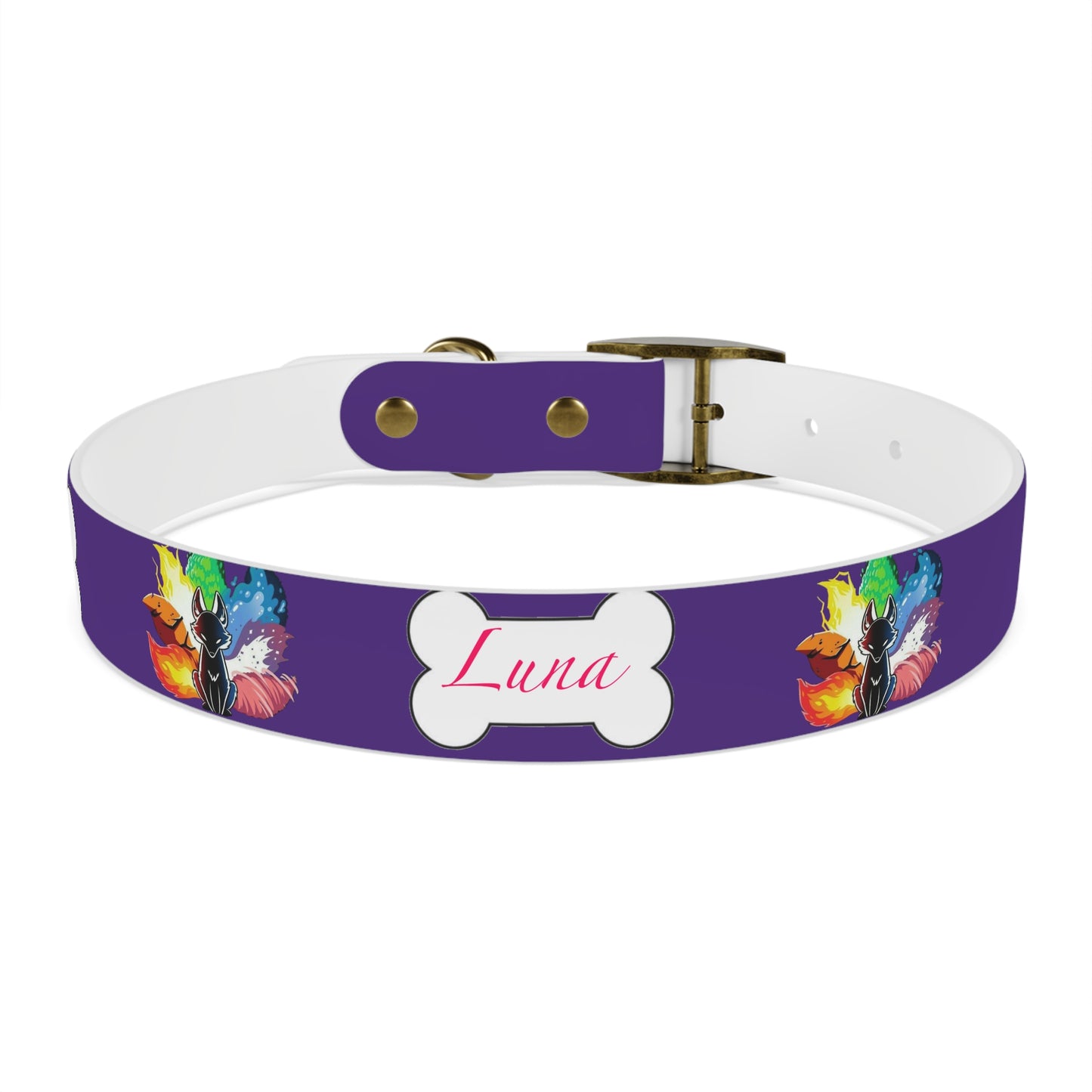 Nine Tails Elemental Fox Dog Collar