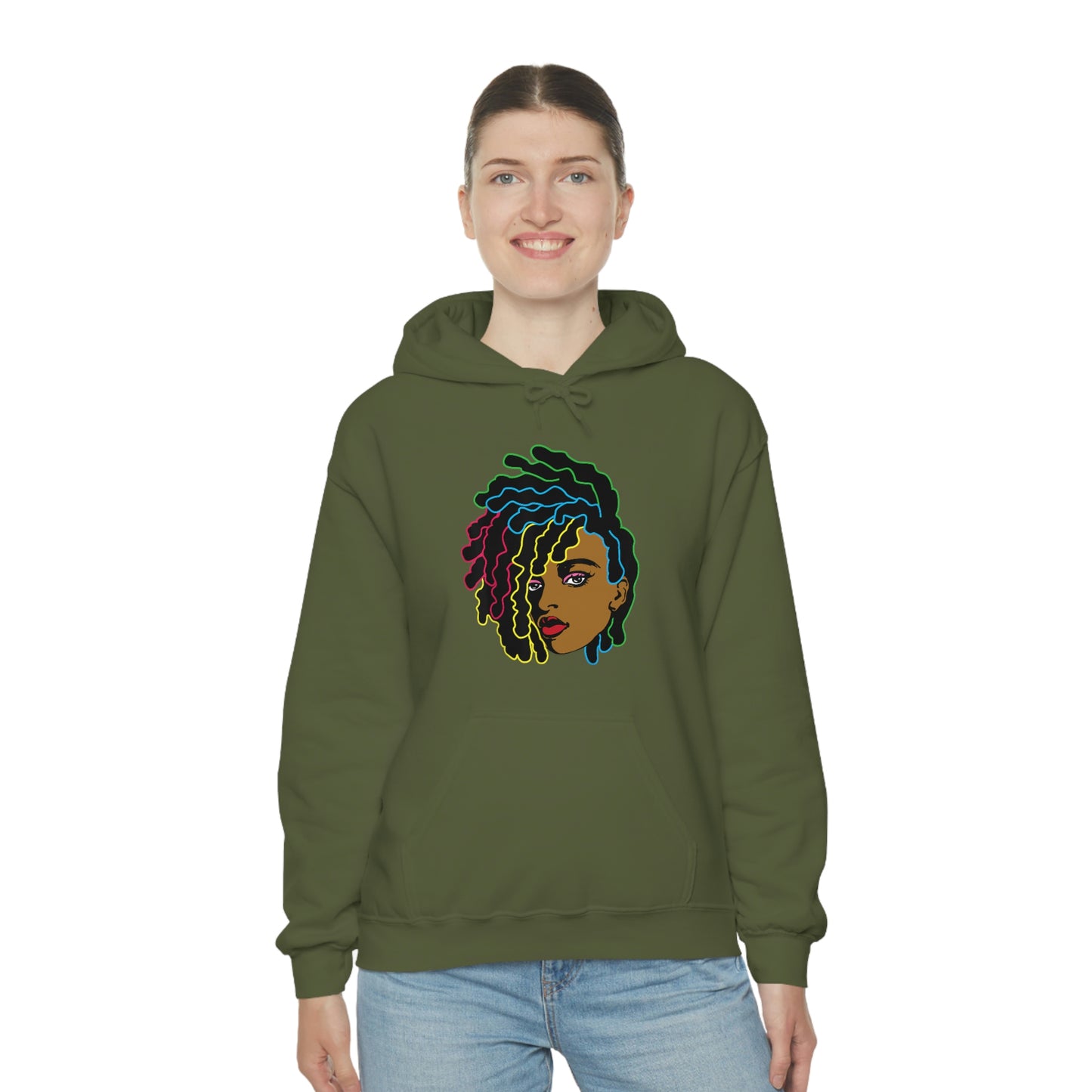 Black Woman Unisex Heavy Blend™ Hoodie