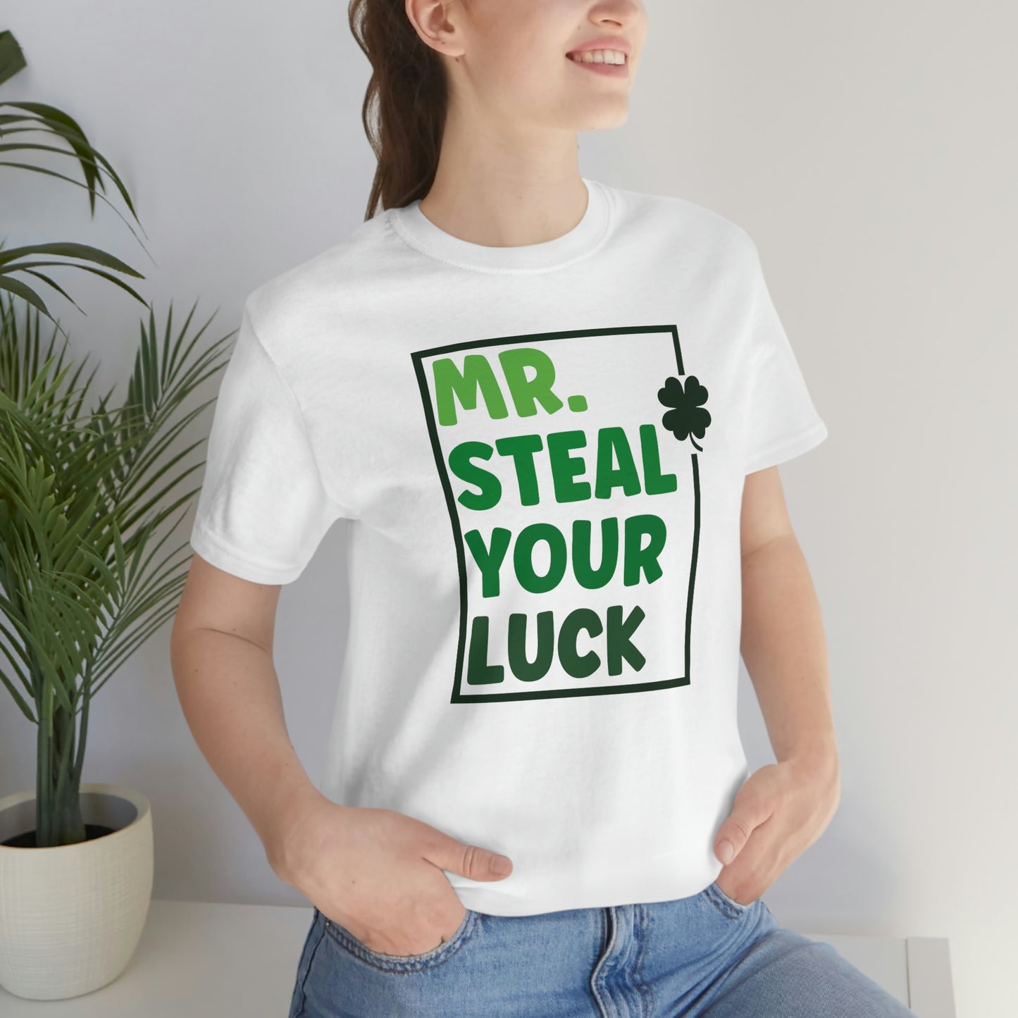 Mr Steal Your Luck St Patricks Day Unisex Jersey Short Sleeve Tee