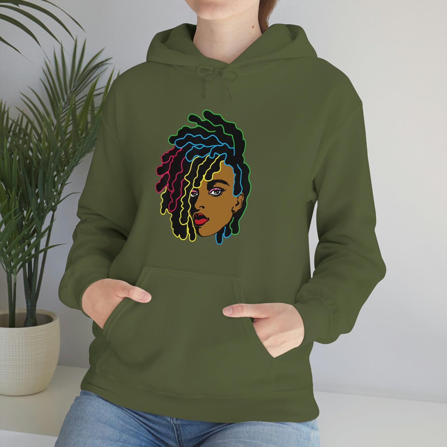 Black Woman Unisex Heavy Blend™ Hoodie