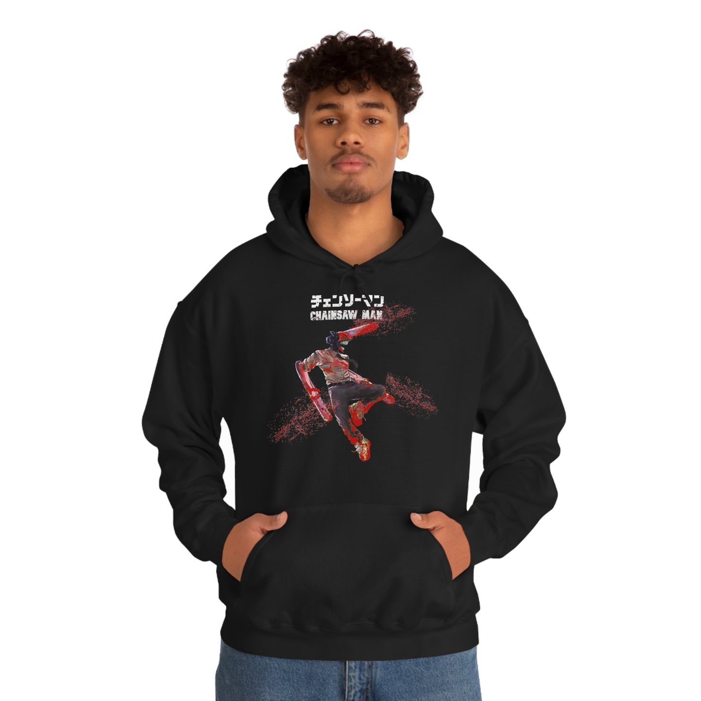 Denji Chainsaw Unisex Heavy Blend Pullover Hoodie