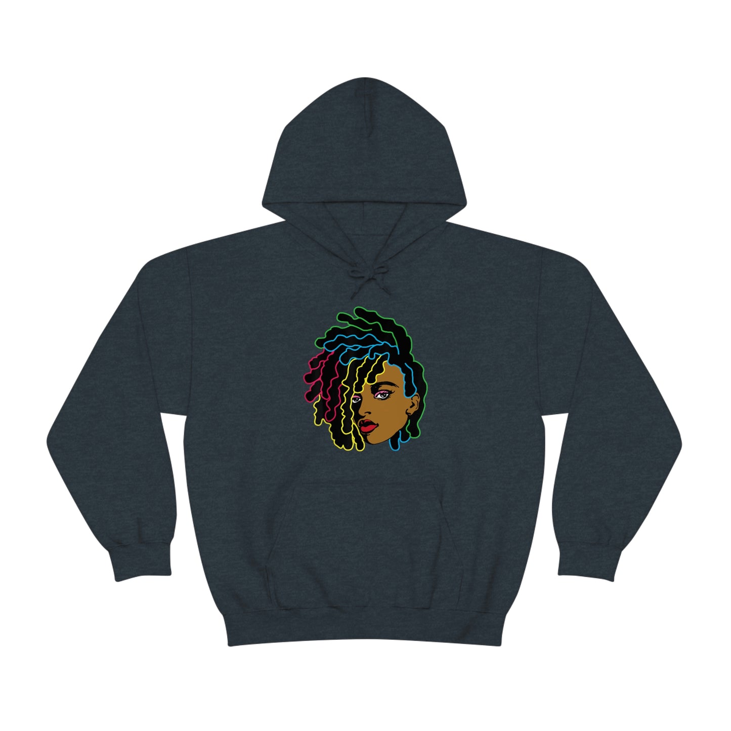 Black Woman Unisex Heavy Blend™ Hoodie