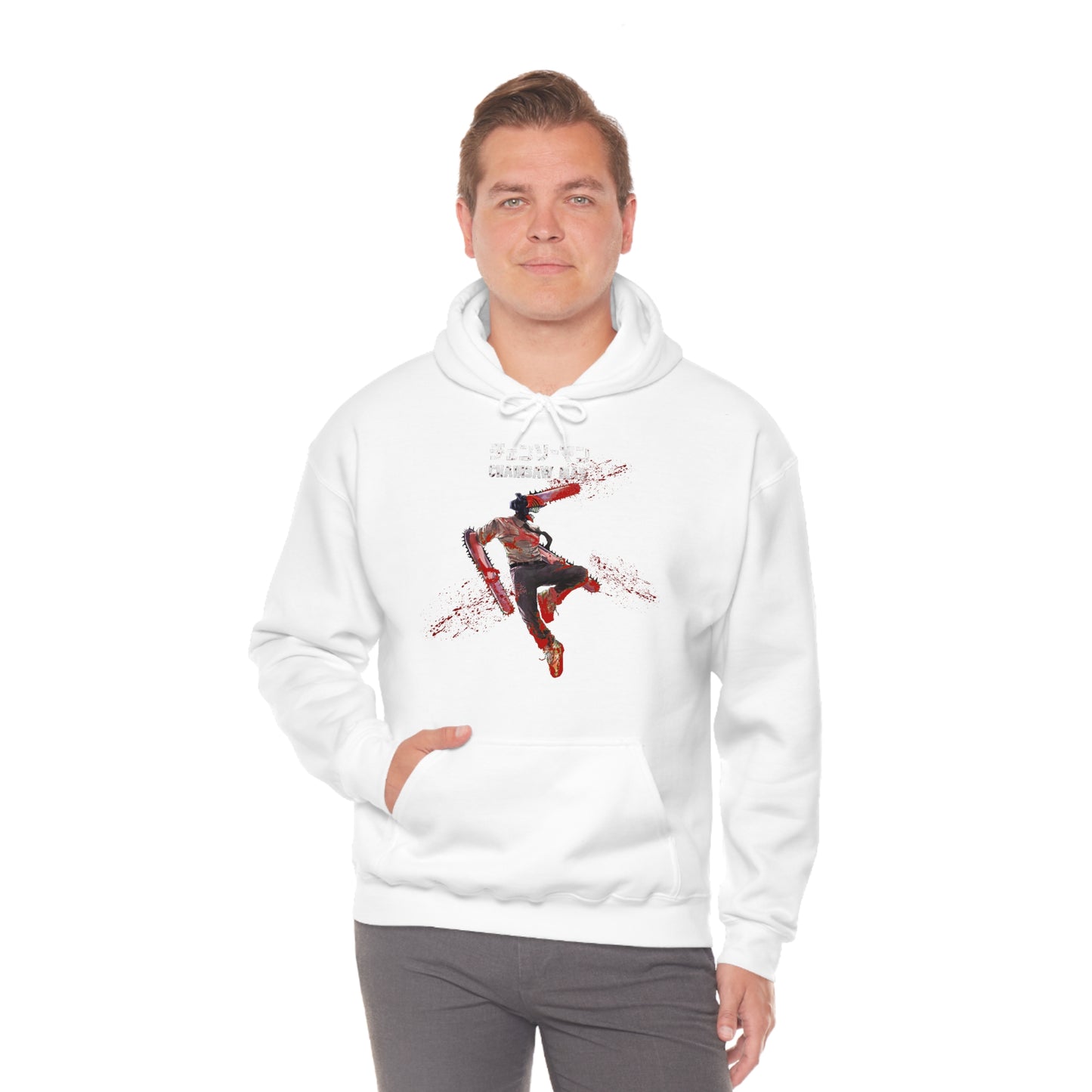 Denji Chainsaw Unisex Heavy Blend Pullover Hoodie