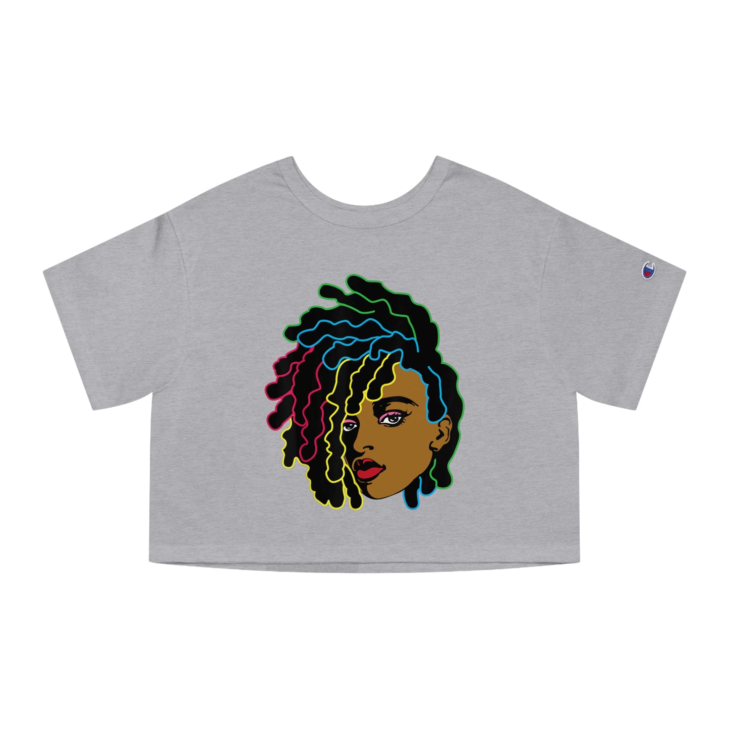 Black Woman Champion Women's Heritage Cropped T-Shirt