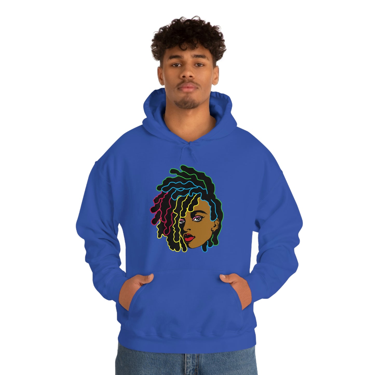 Black Woman Unisex Heavy Blend™ Hoodie