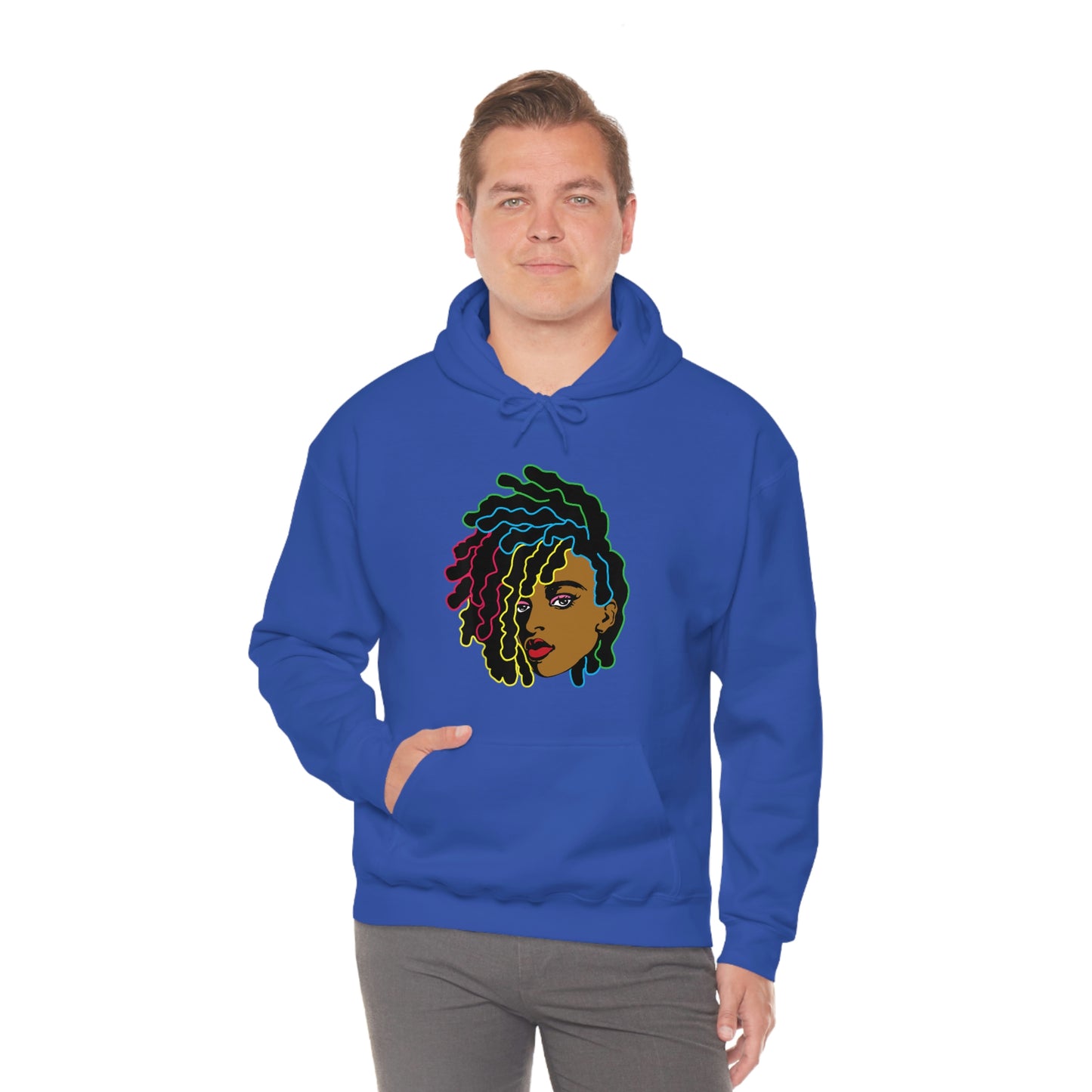 Black Woman Unisex Heavy Blend™ Hoodie