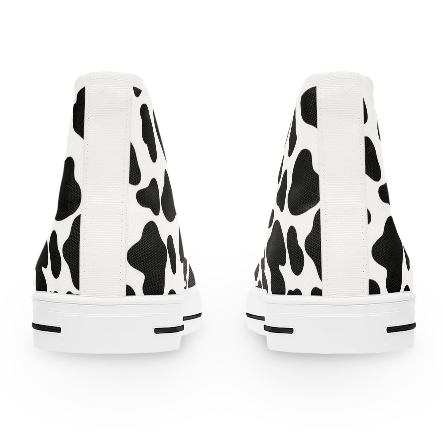 Cow Print Women's High Top Sneakers.