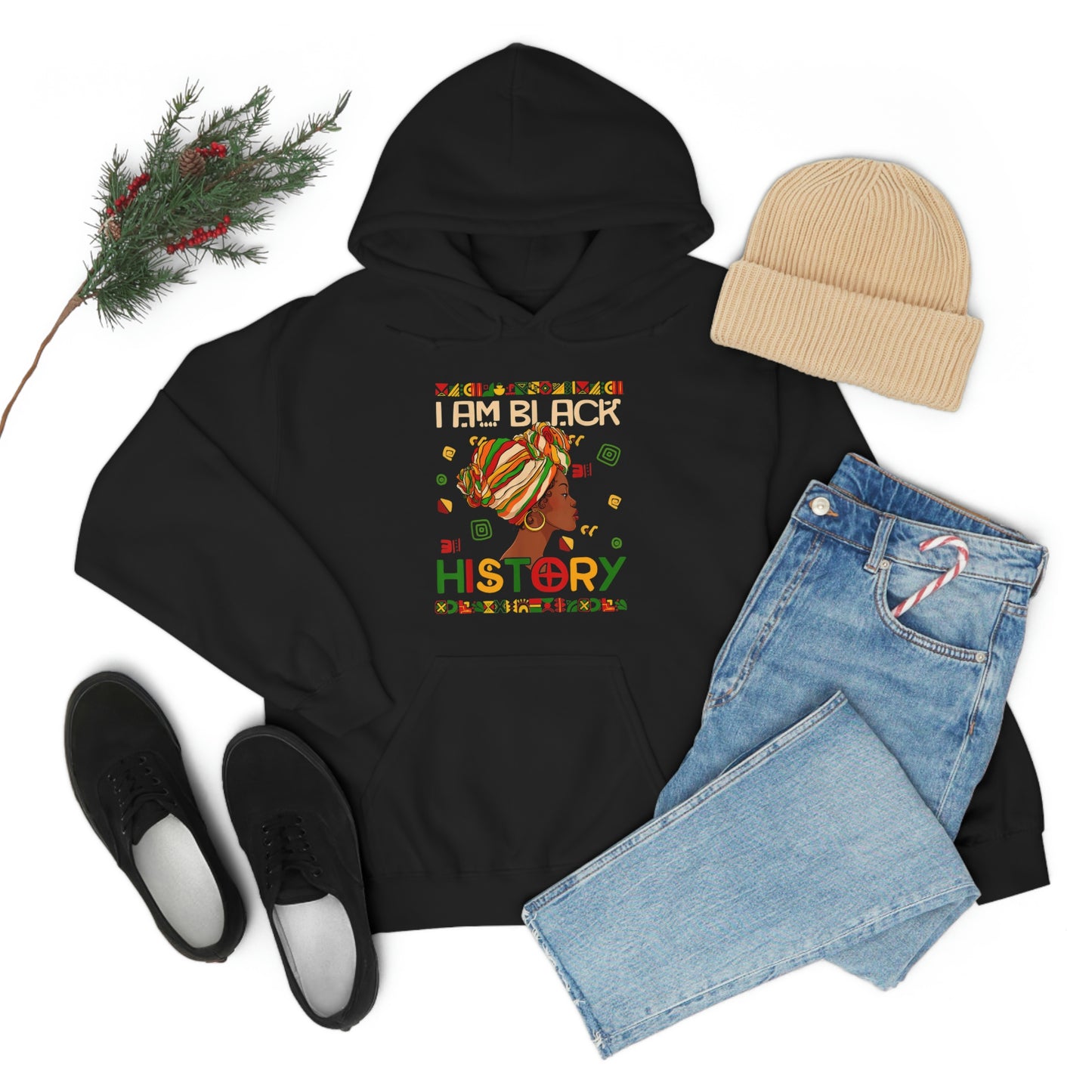 I am Black History Unisex Heavy Blend™ Hoodie