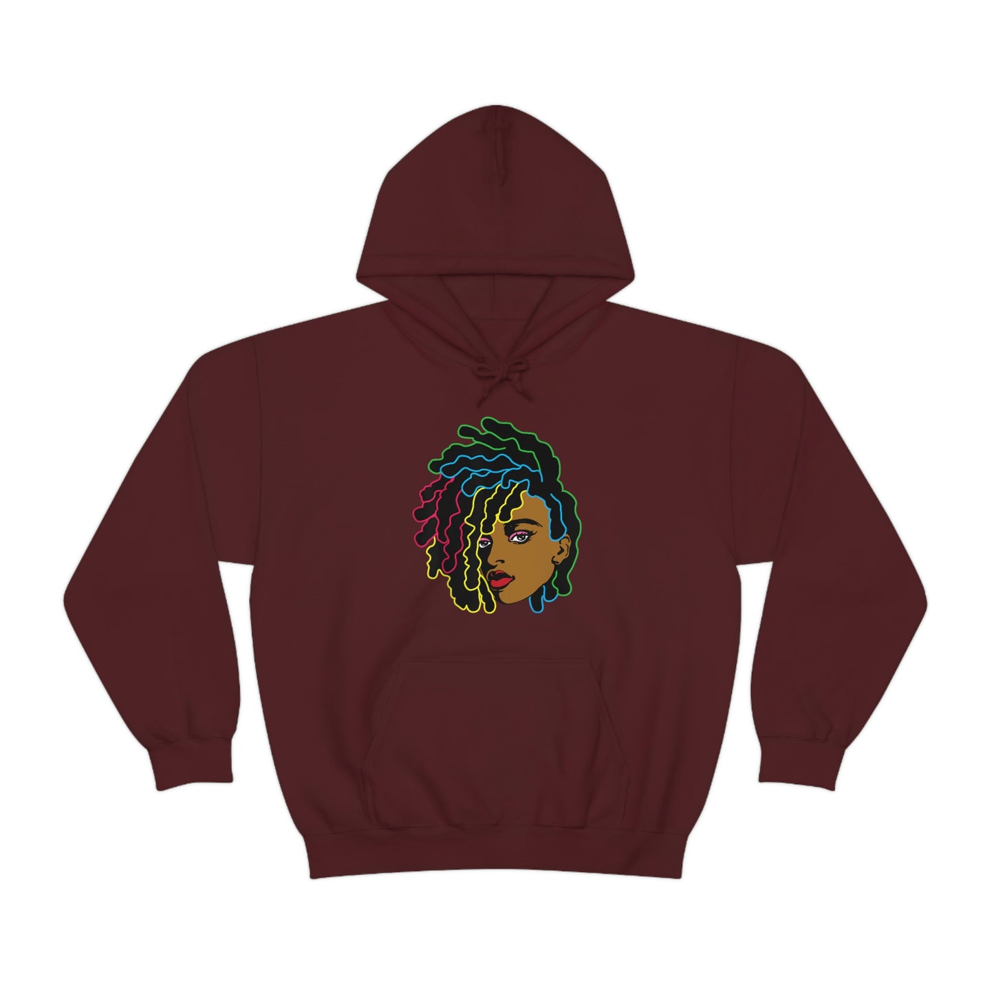 Black Woman Unisex Heavy Blend™ Hoodie