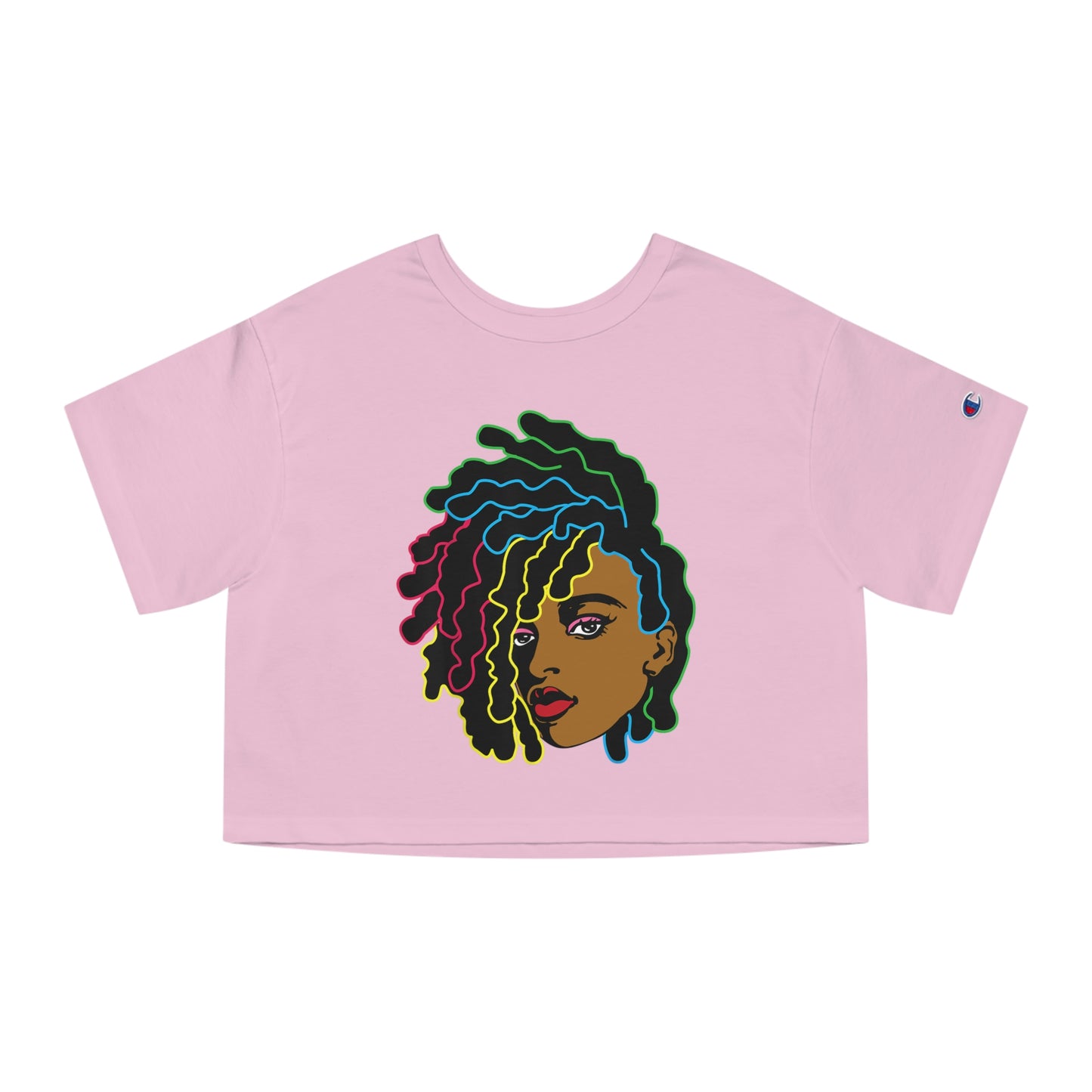Black Woman Champion Women's Heritage Cropped T-Shirt