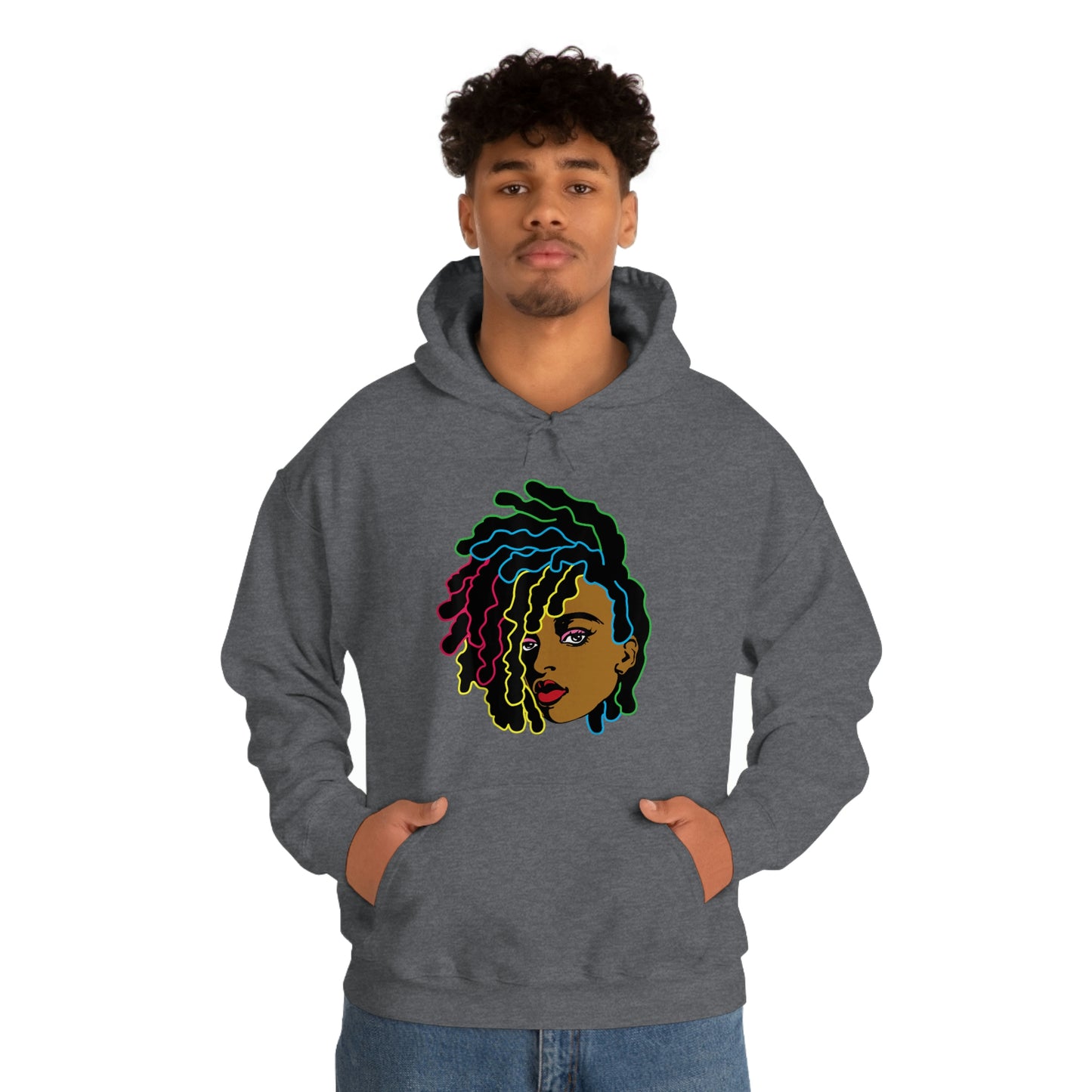 Black Woman Unisex Heavy Blend™ Hoodie